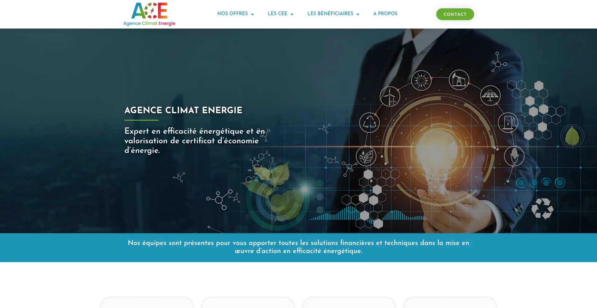 Screenshot of agenceclimatenergie.fr homepage