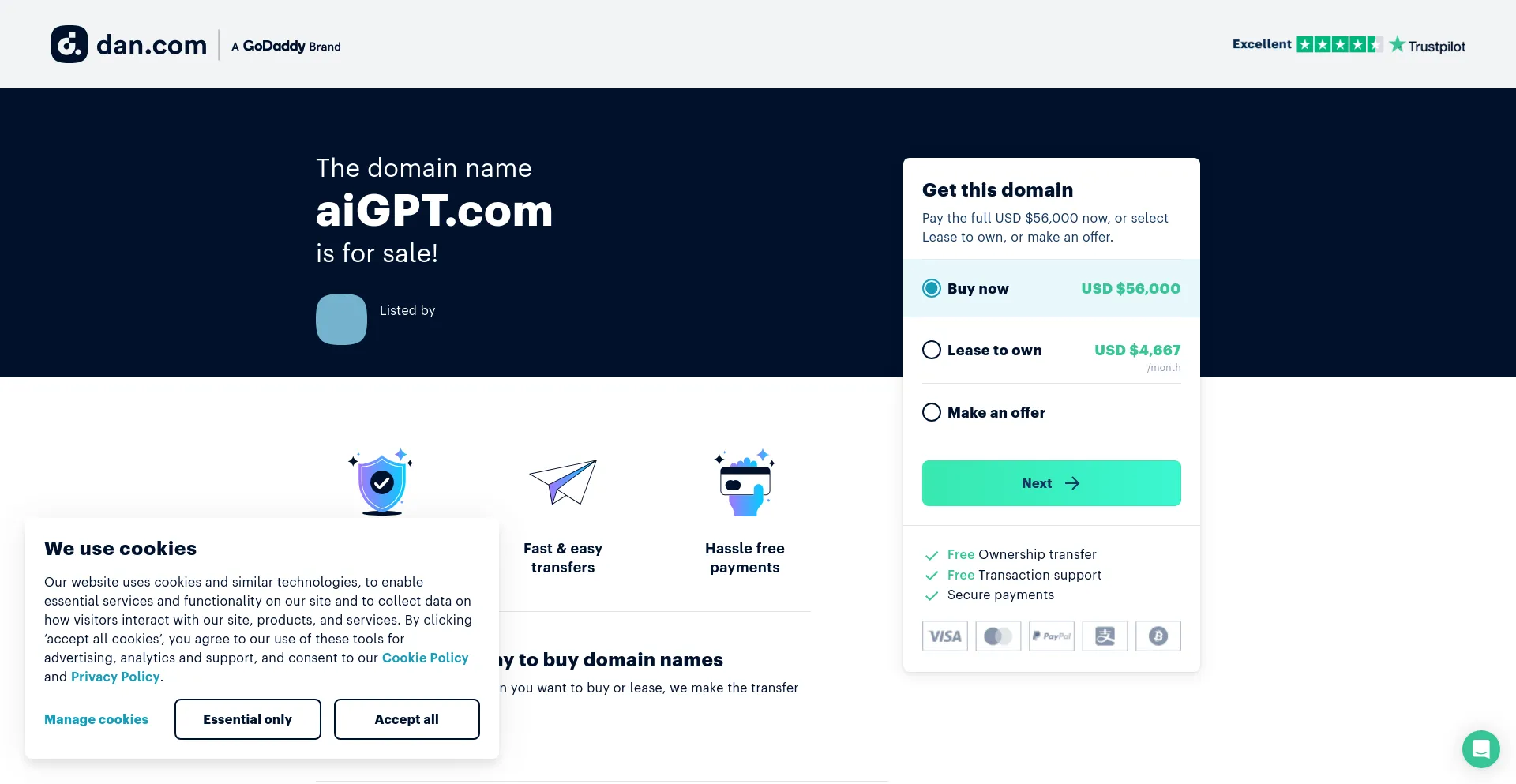 Screenshot of aigpt.com homepage