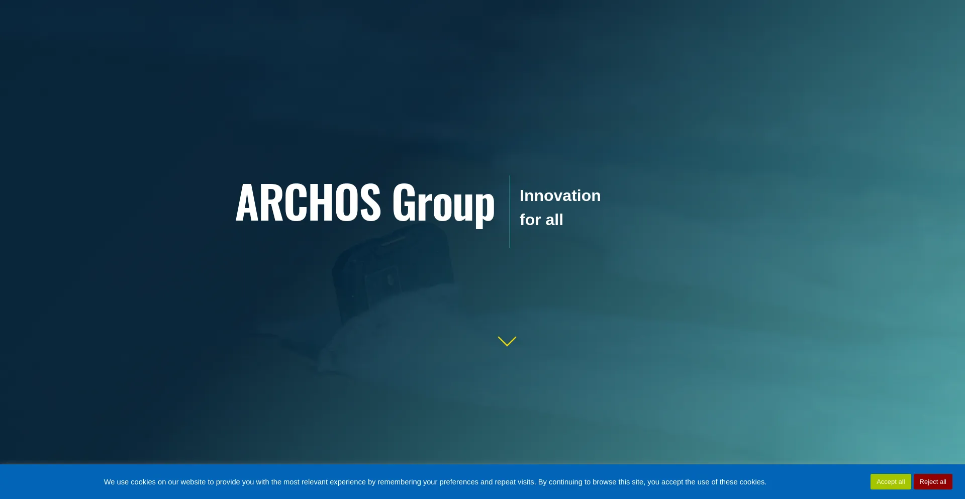 Screenshot of archos.com homepage