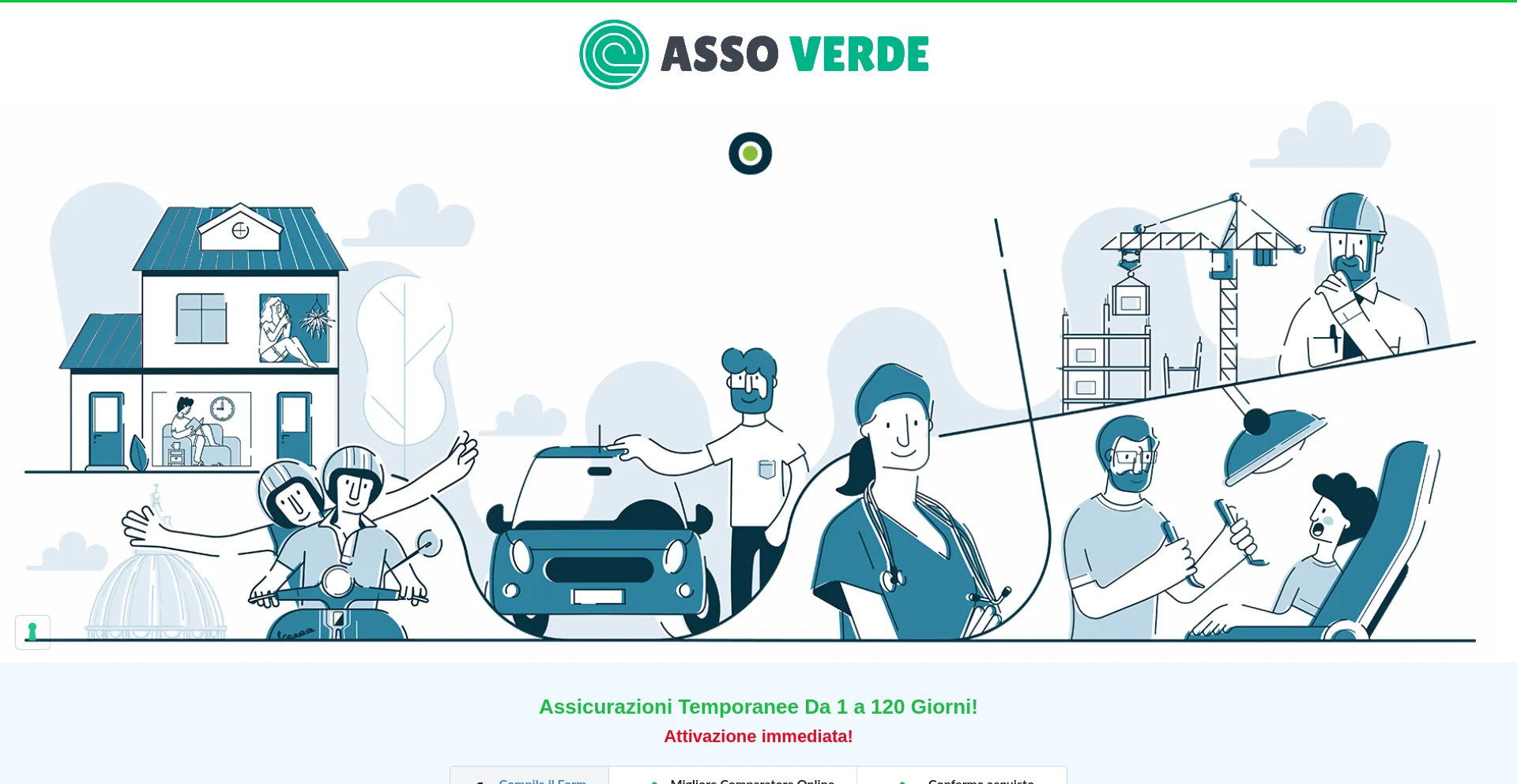 Screenshot of asso-verde.it homepage