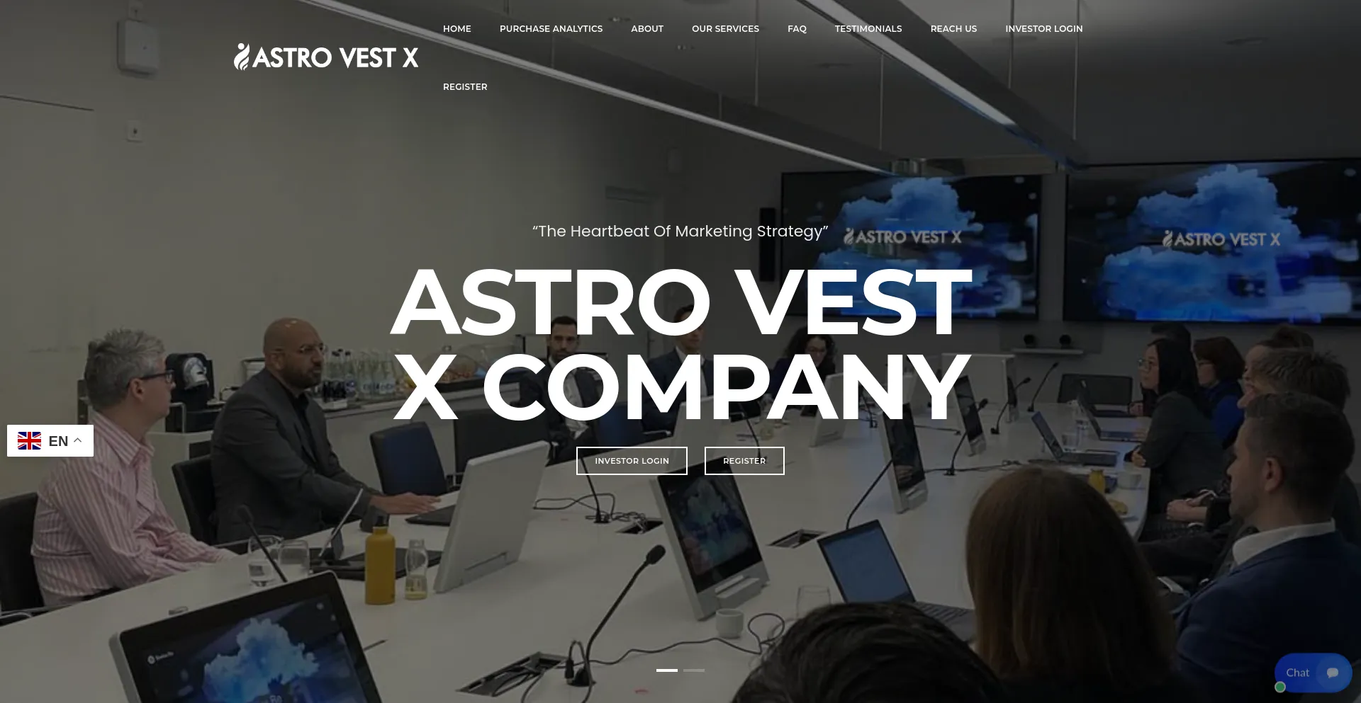 Screenshot of astvestx.tech homepage