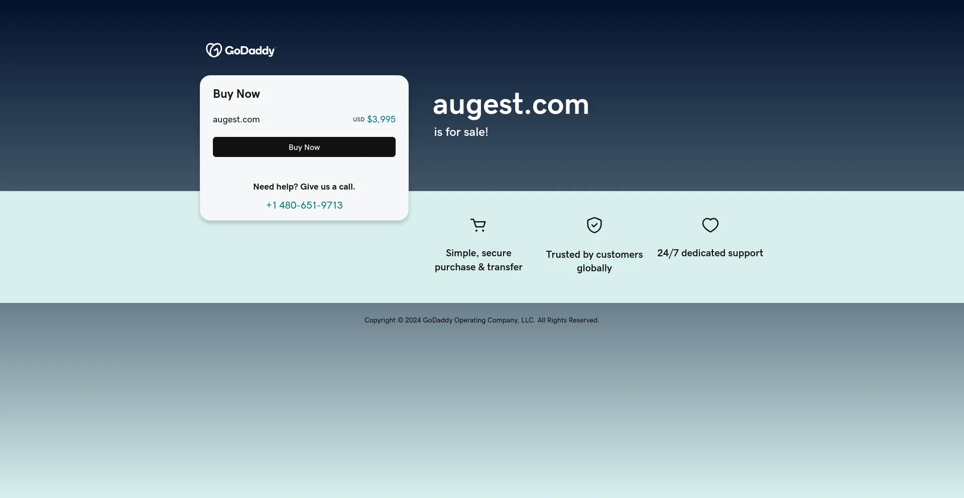 Screenshot of augest.com homepage