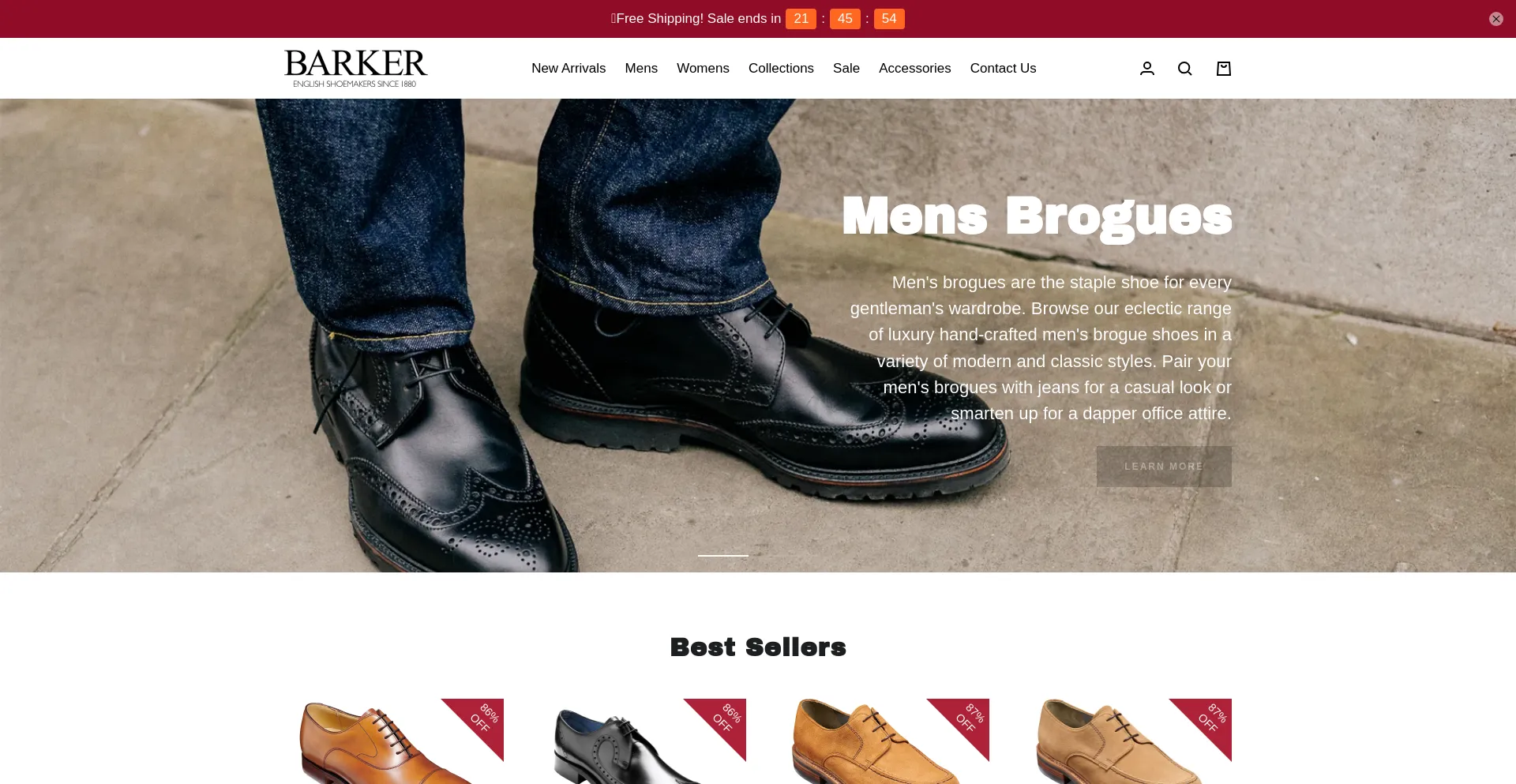 Screenshot of barkeruk.com homepage