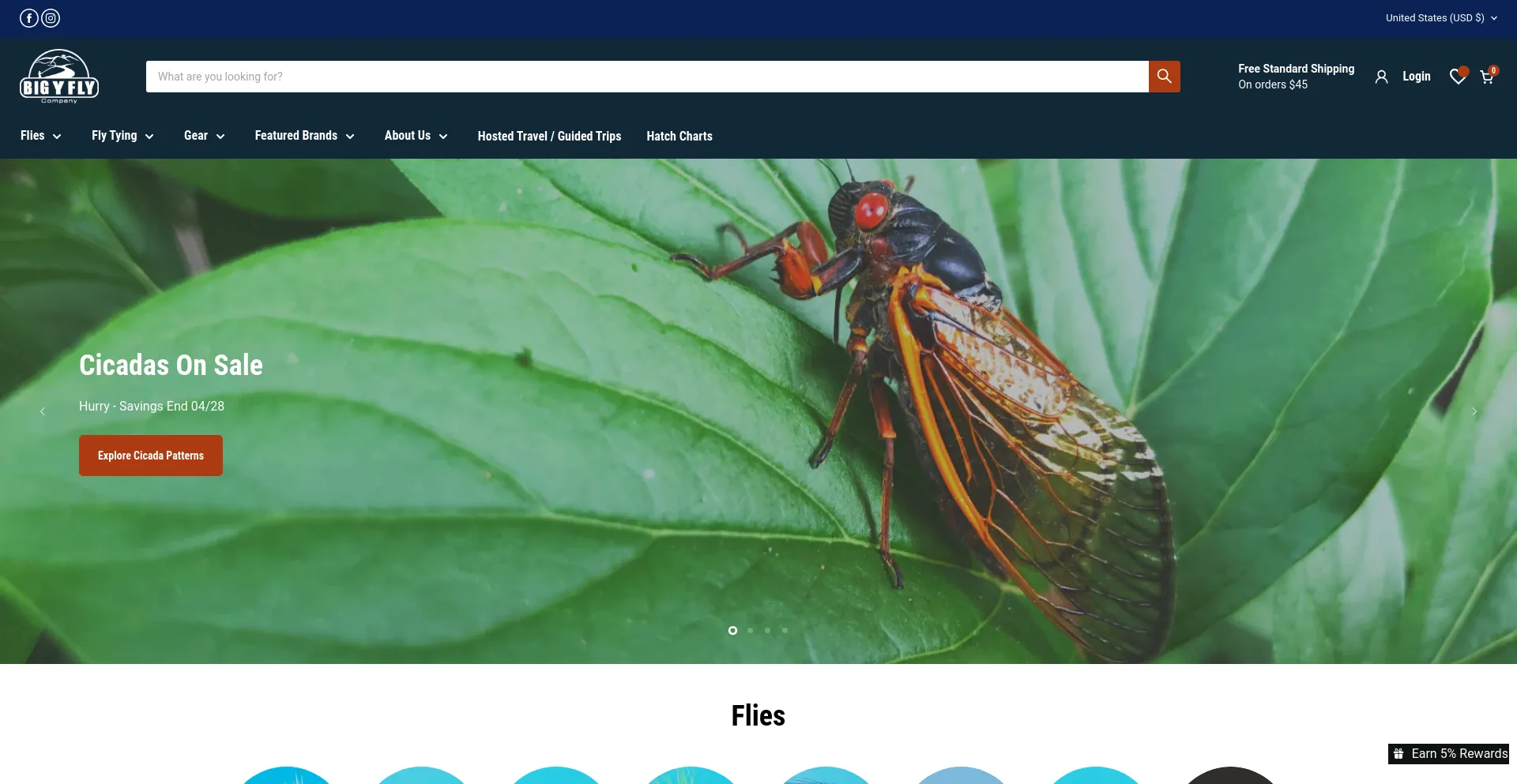 Screenshot of bigyflyco.com homepage