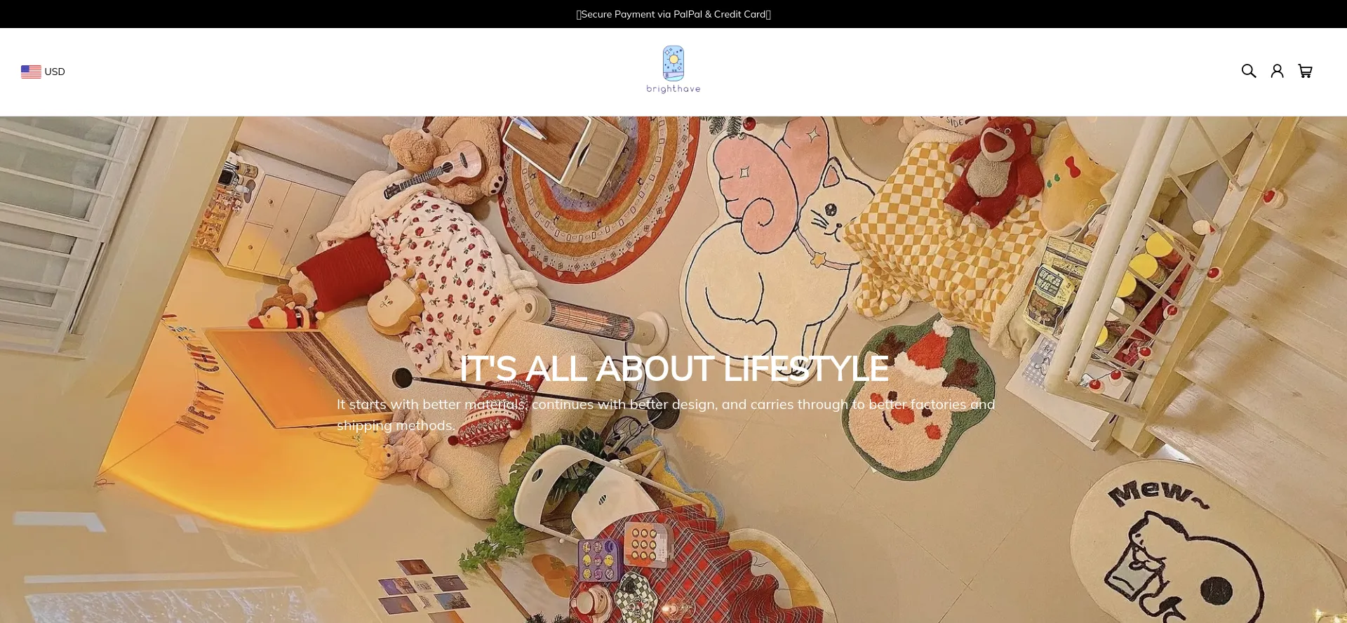 Screenshot of brighthave.com homepage