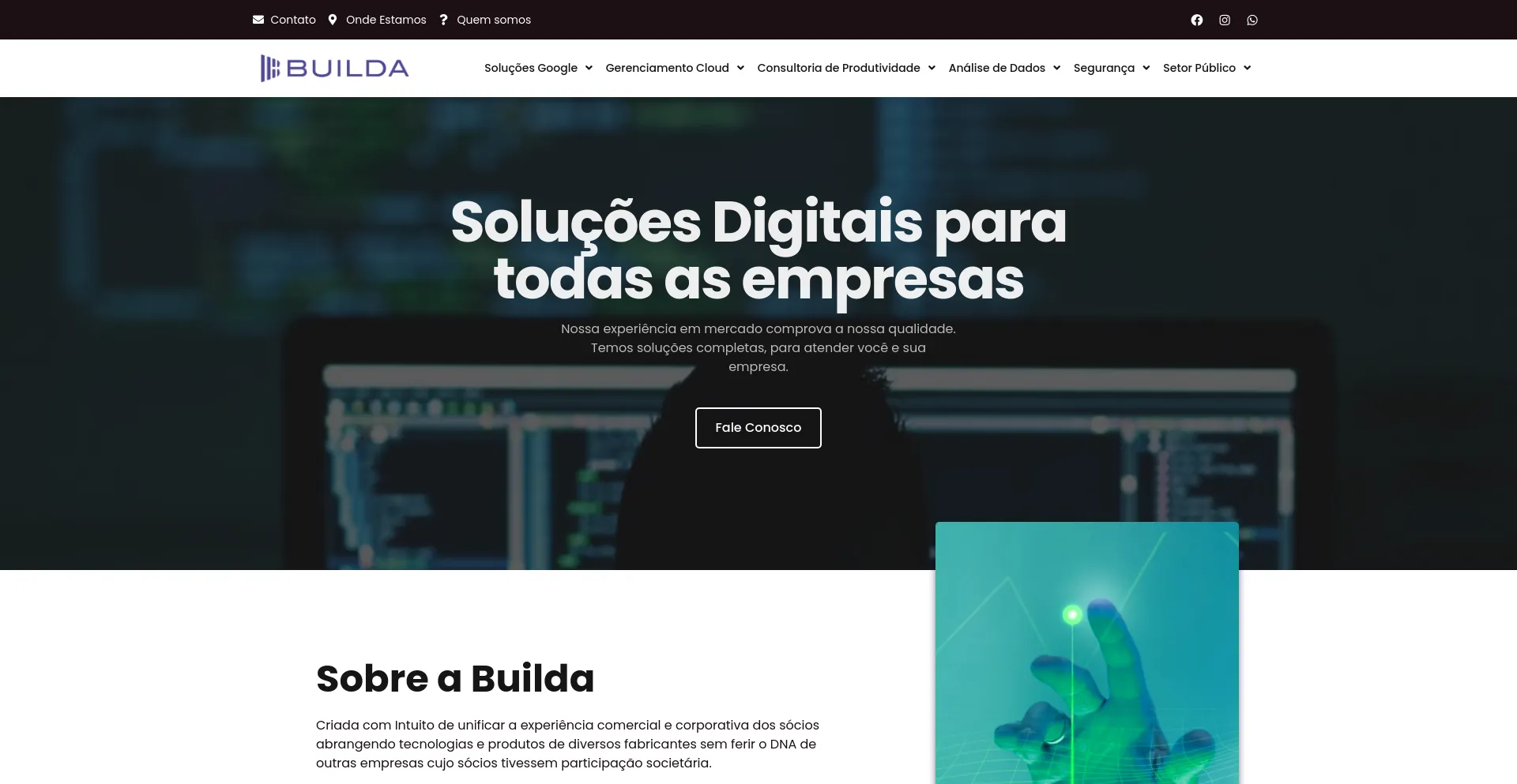 Screenshot of builda.com.br homepage