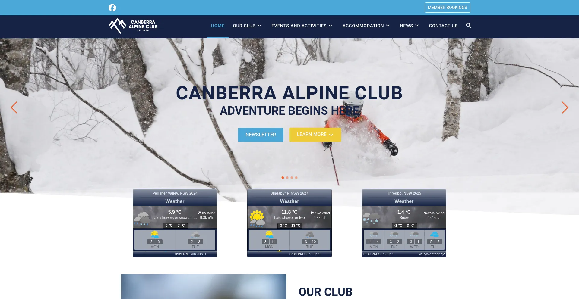 Screenshot of cac.org.au homepage
