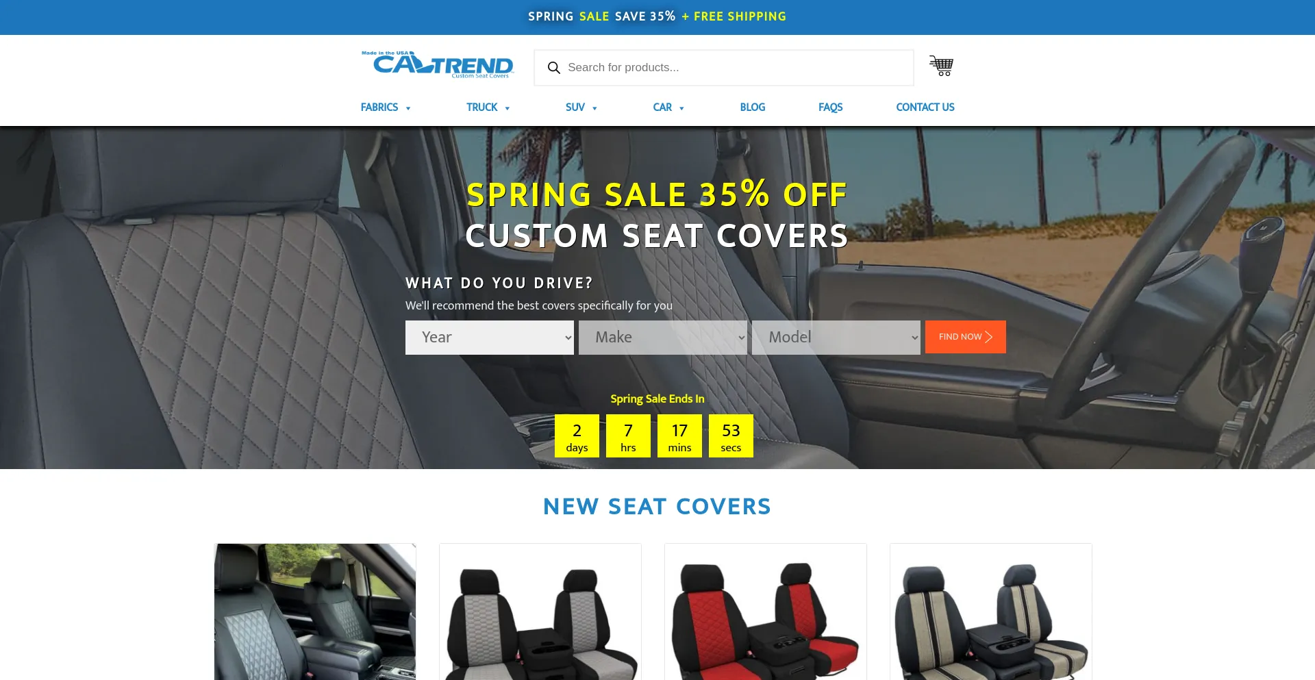 Screenshot of caltrend.com homepage