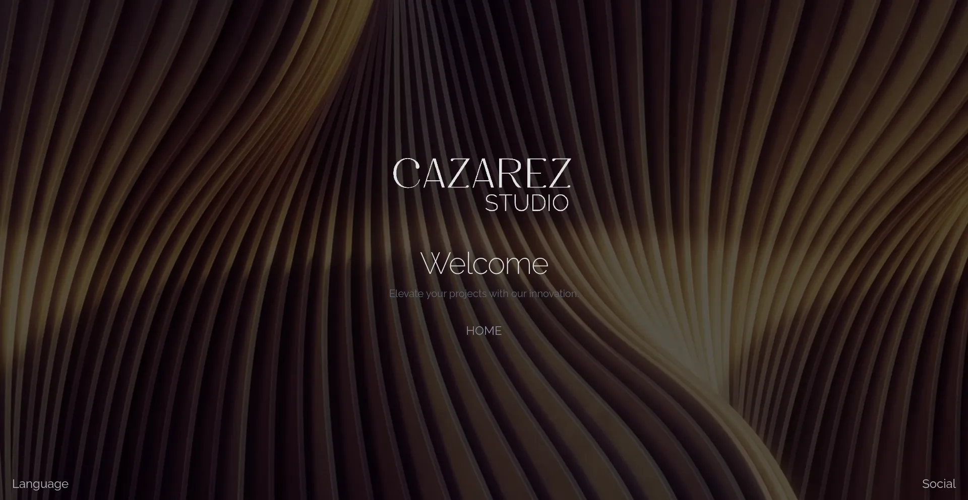 Screenshot of cazarez.studio homepage