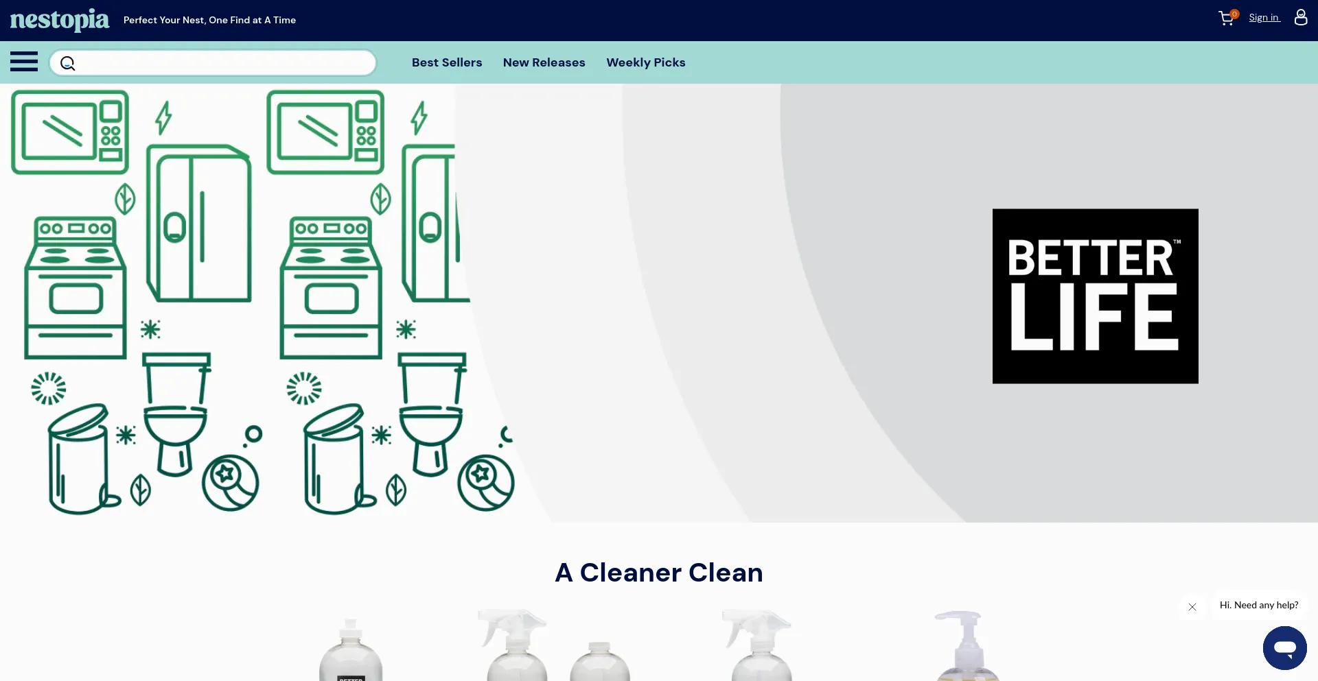 Screenshot of cleanhappens.com homepage