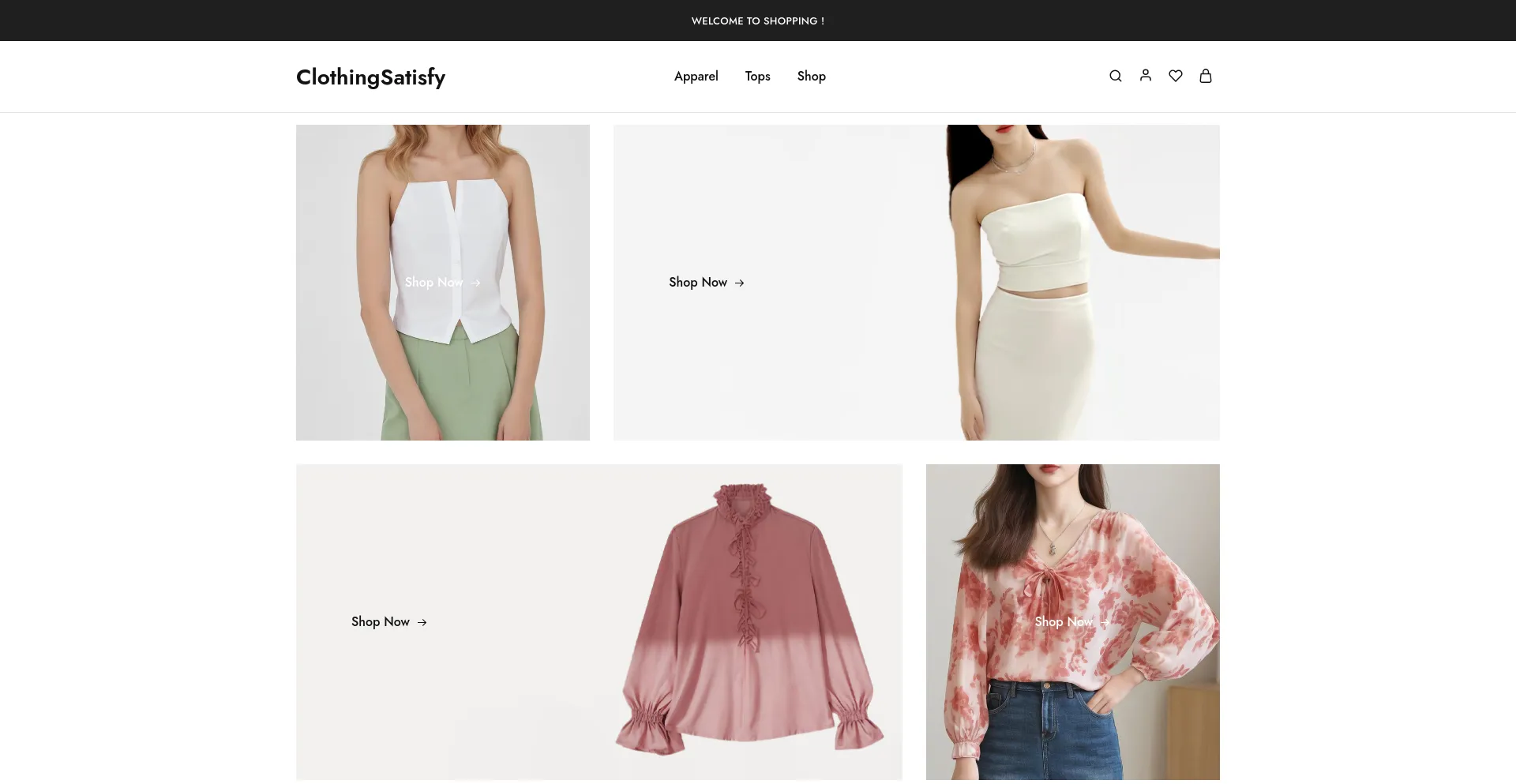Screenshot of clothingtrendys.com homepage