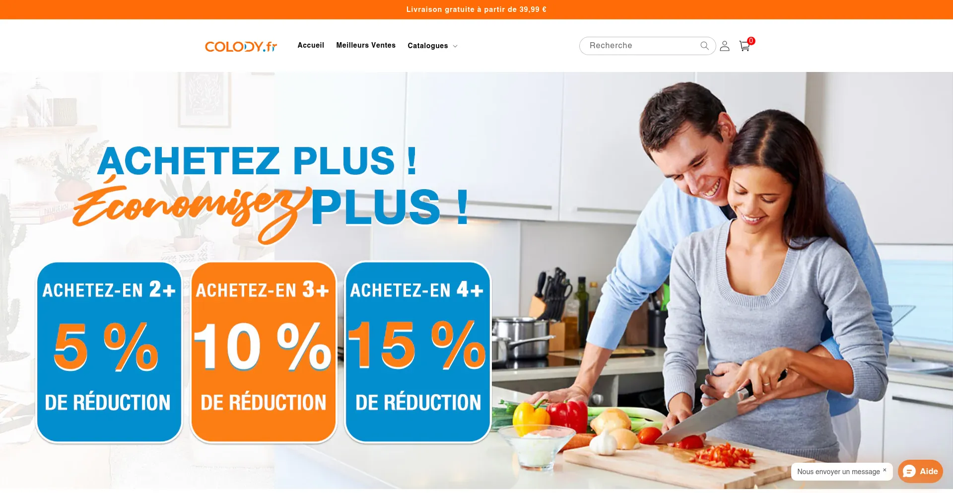 Screenshot of colody.fr homepage