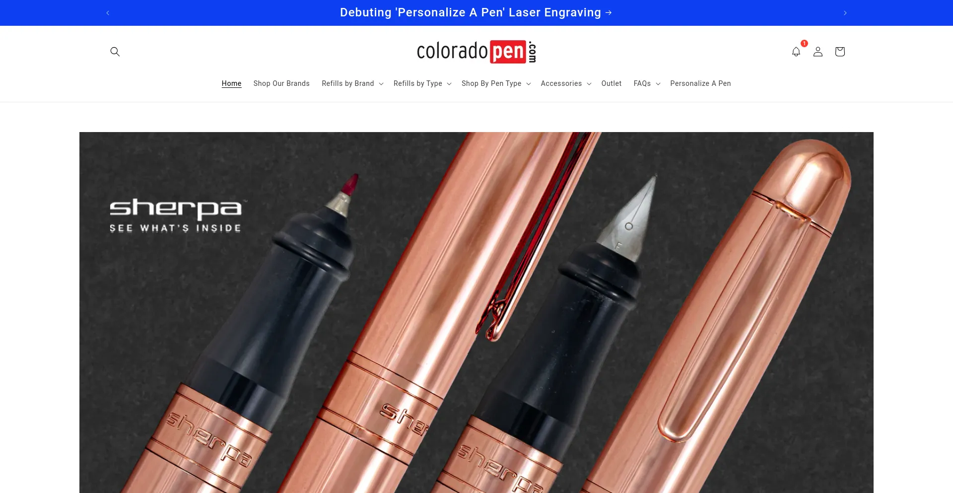 Screenshot of coloradopen.com homepage