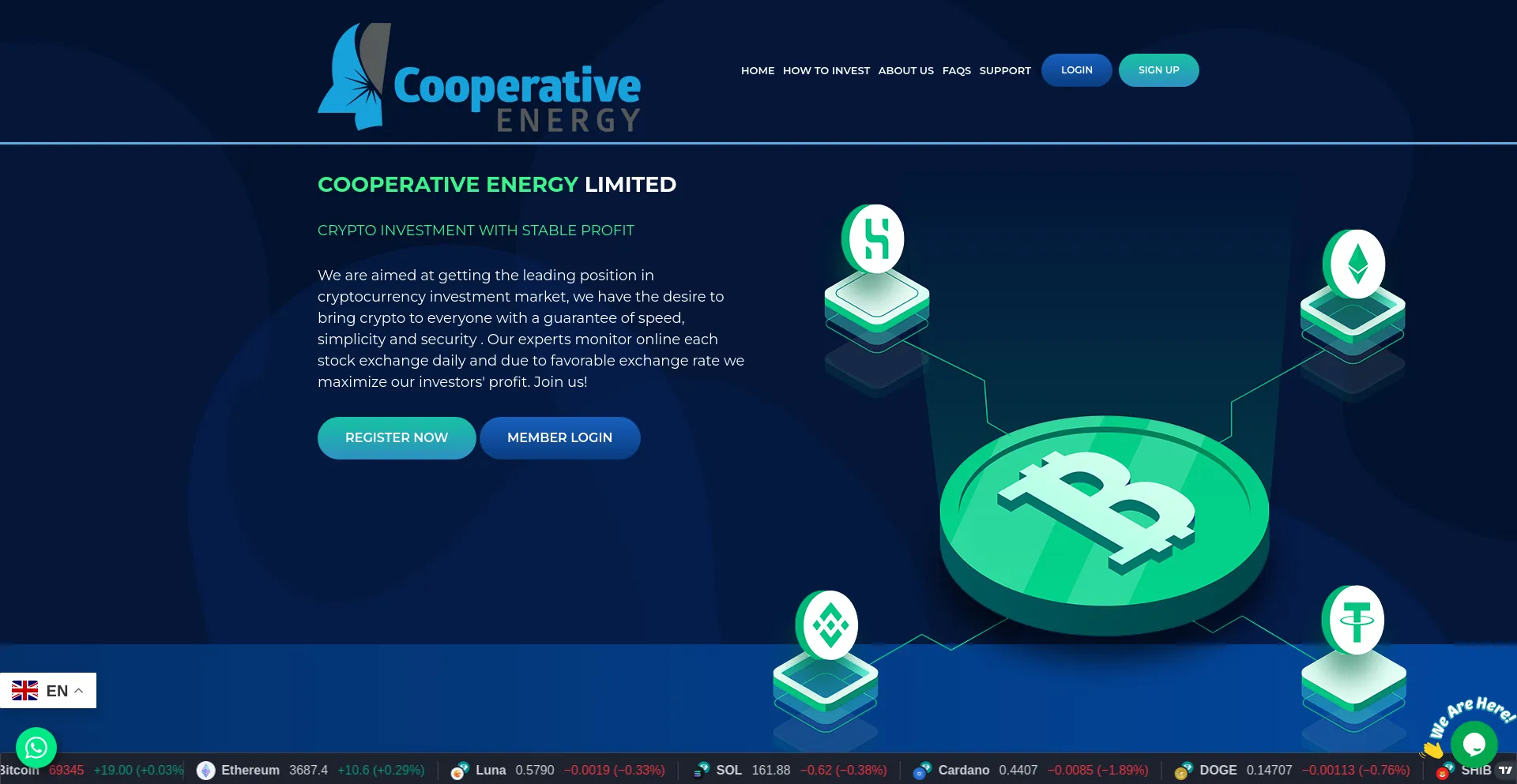 Screenshot of cooperativeenergy.ltd homepage