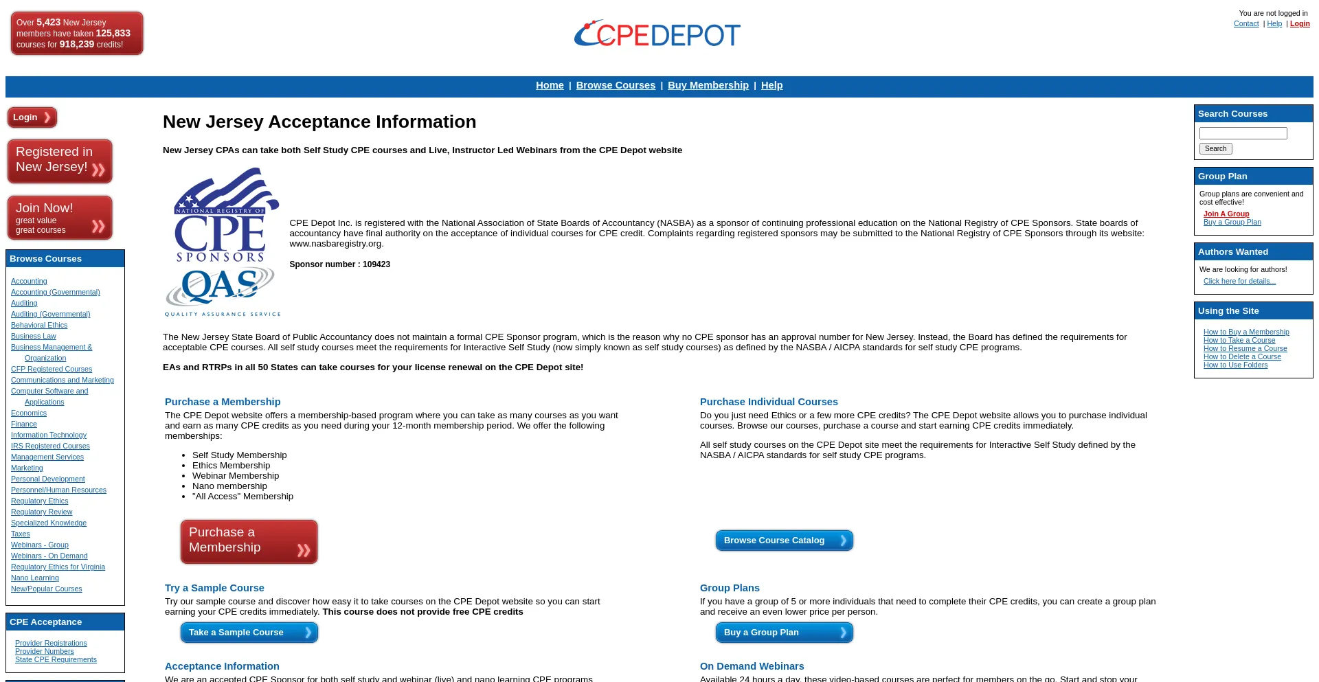 Screenshot of cpedepot.com homepage