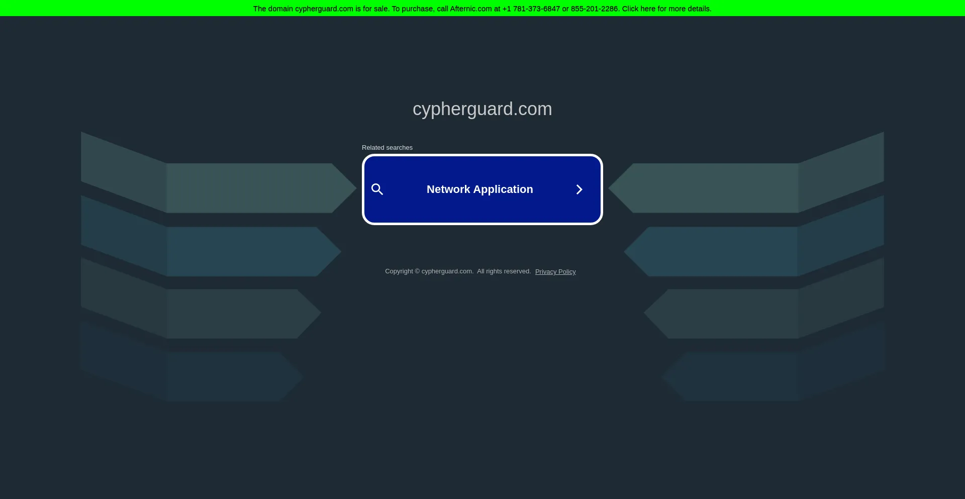 Screenshot of cypherguard.com homepage