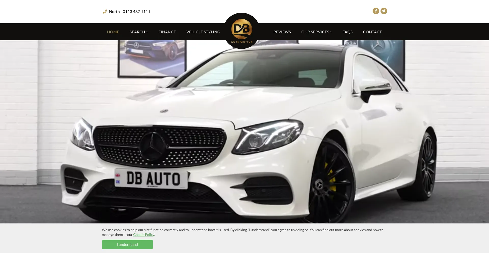 Screenshot of db-automotive.com homepage