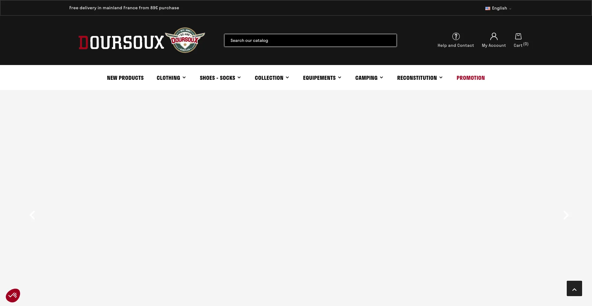 Screenshot of doursoux.com homepage