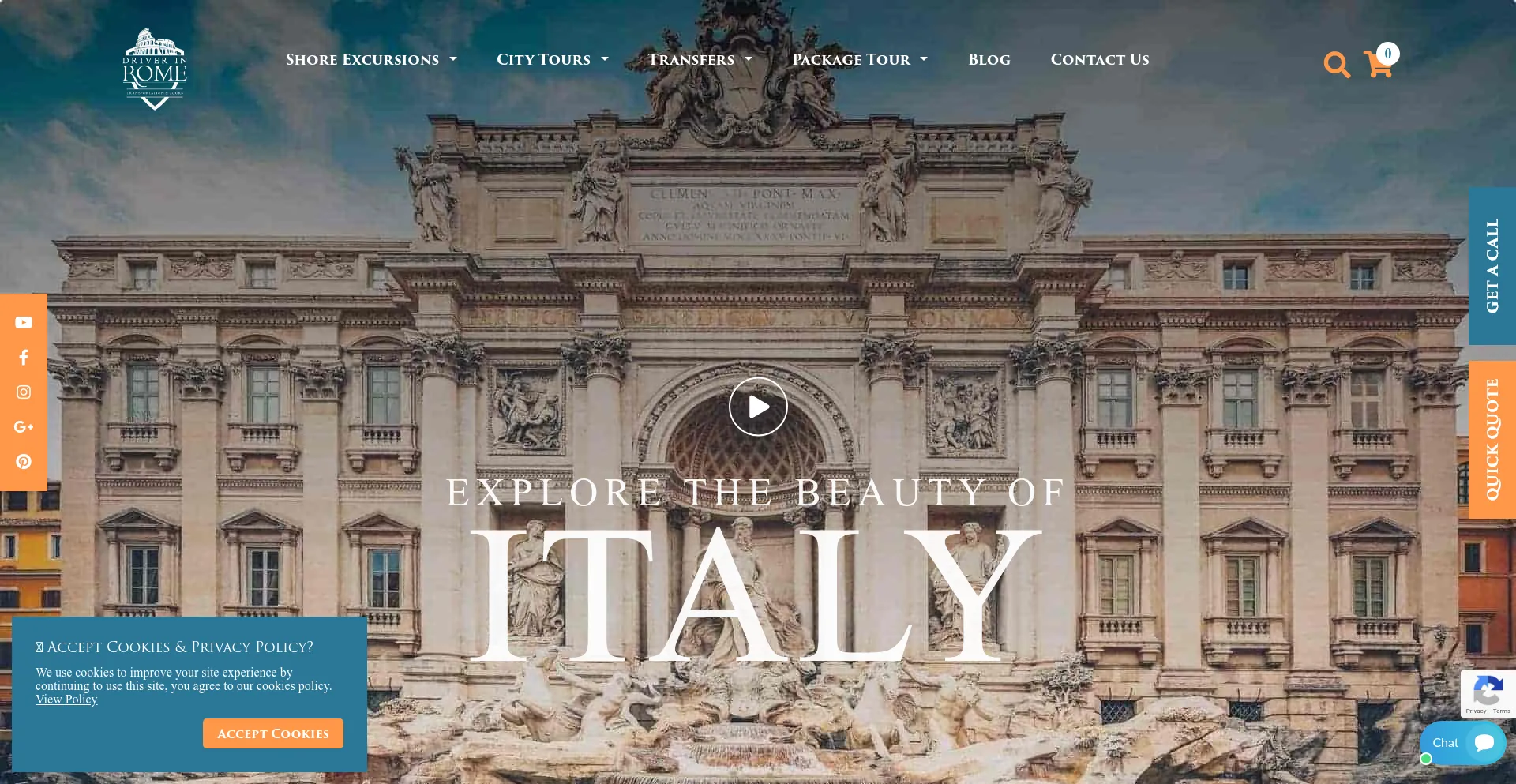 Screenshot of driverinrome.com homepage