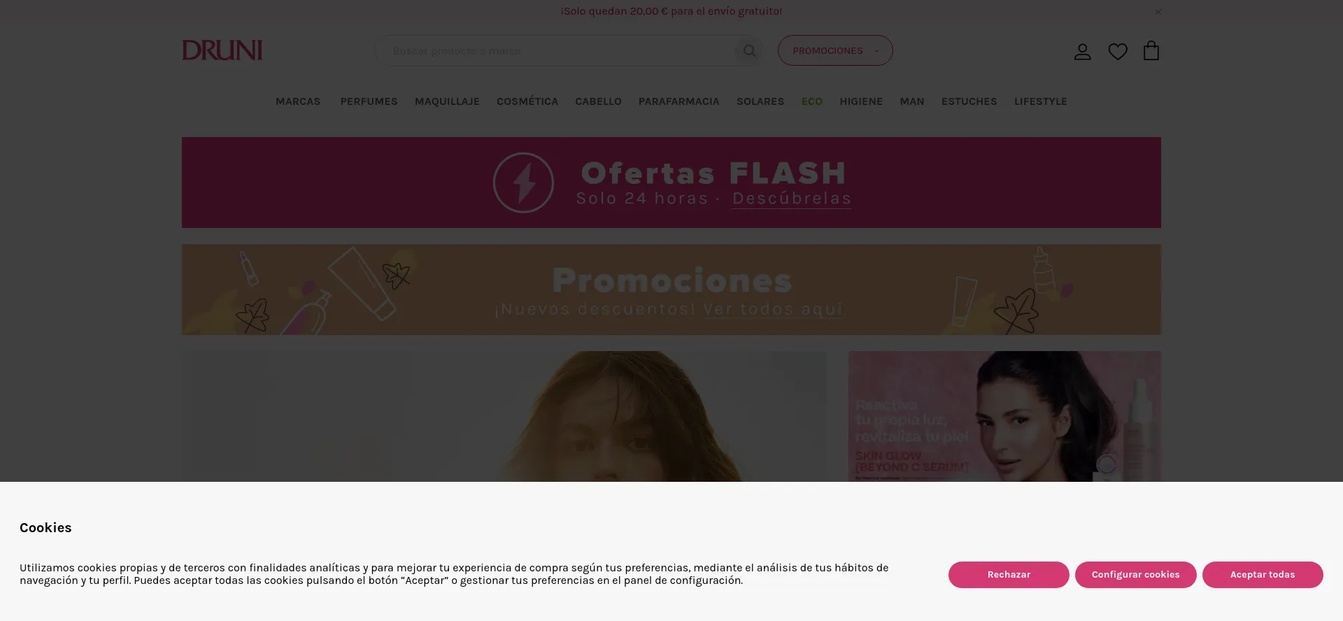 Screenshot of druni.es homepage