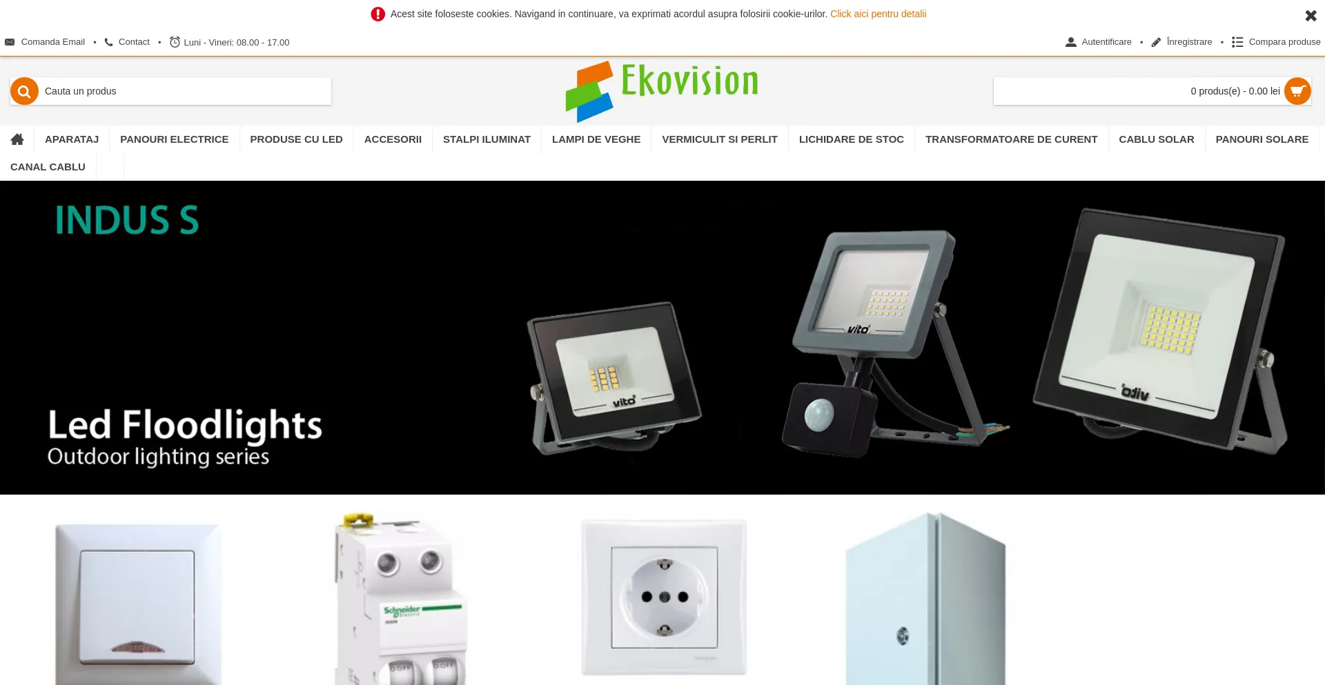 Screenshot of ekovision.ro homepage