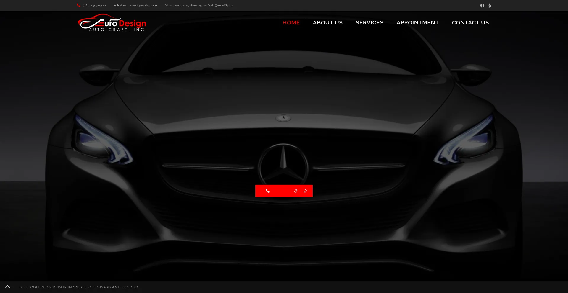 Screenshot of eurodesignauto.com homepage