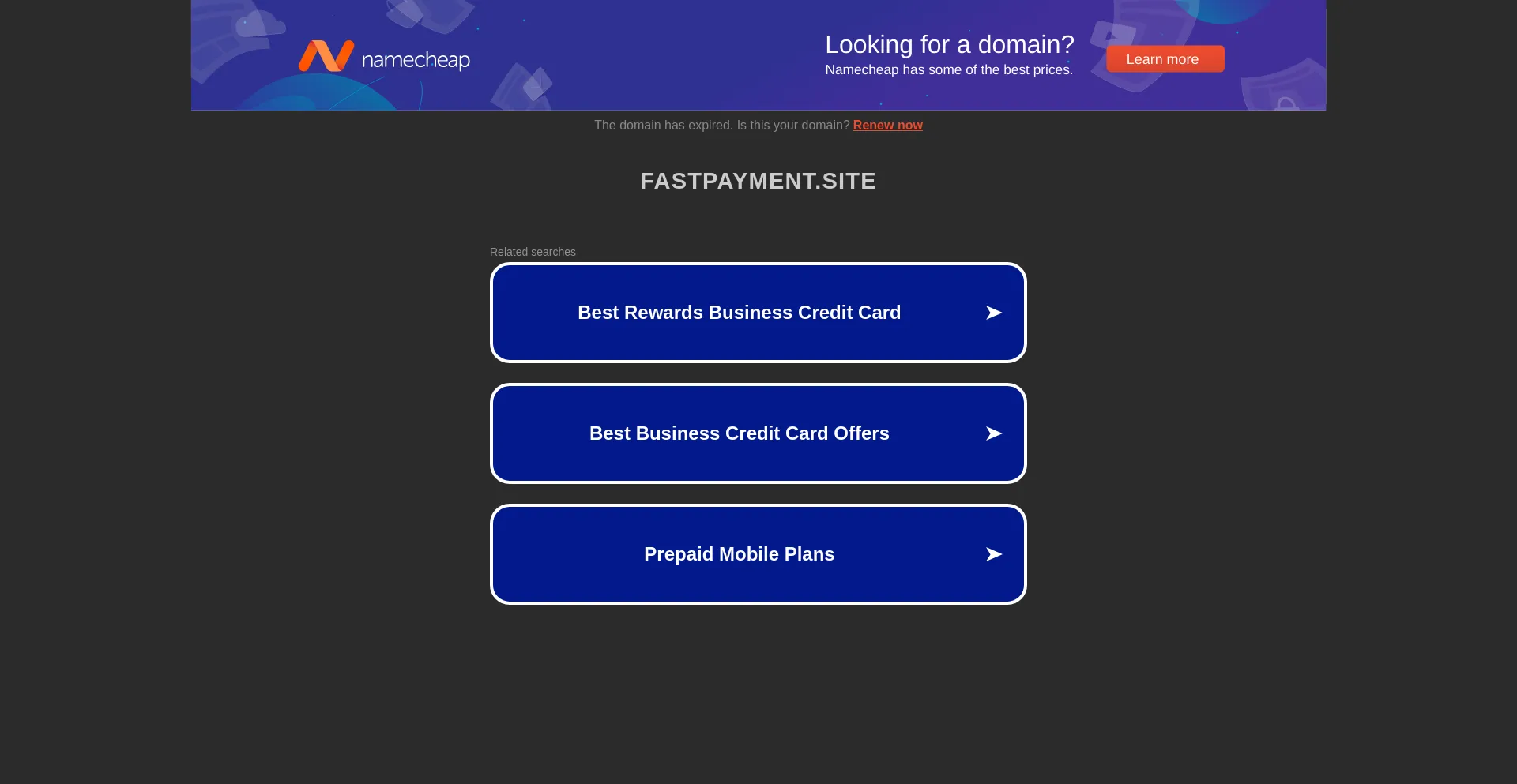 Screenshot of fastpayment.site homepage