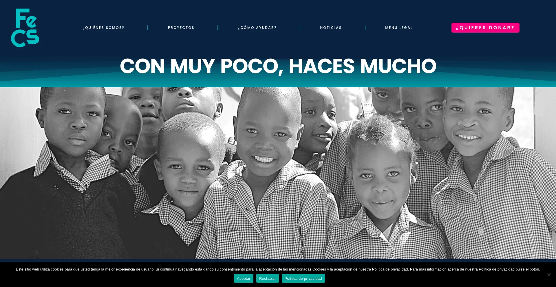 Screenshot of fecs.es homepage