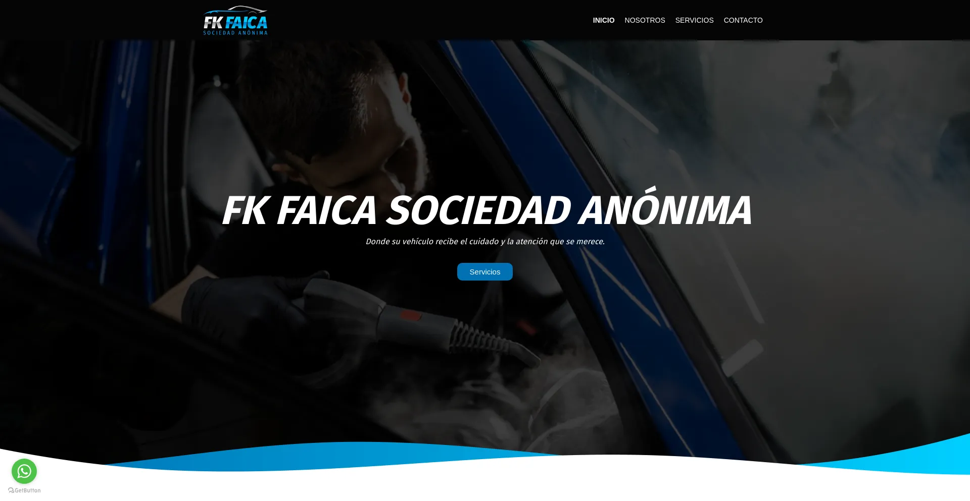 Screenshot of fkfaica.com homepage