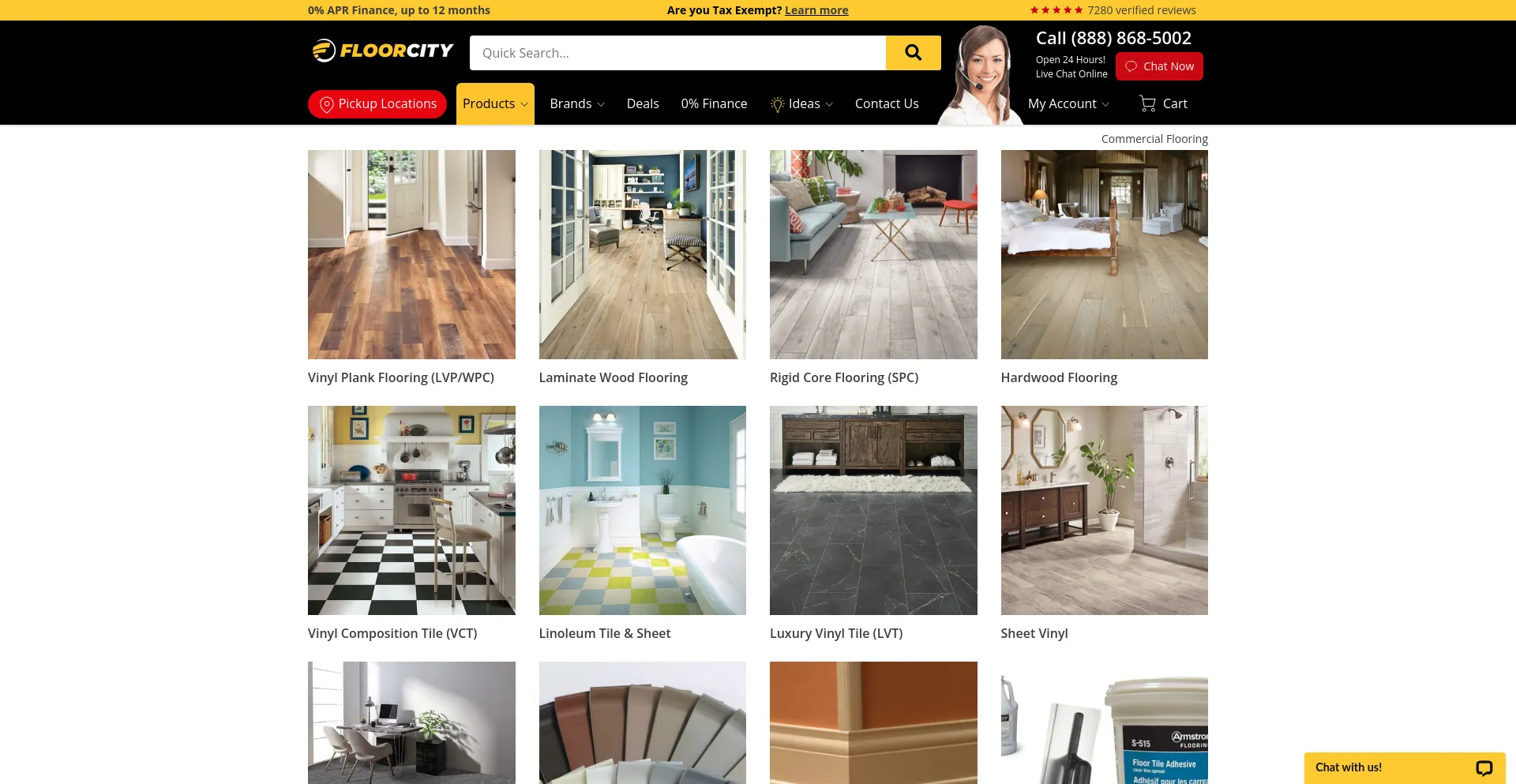 Screenshot of floorcity.com homepage