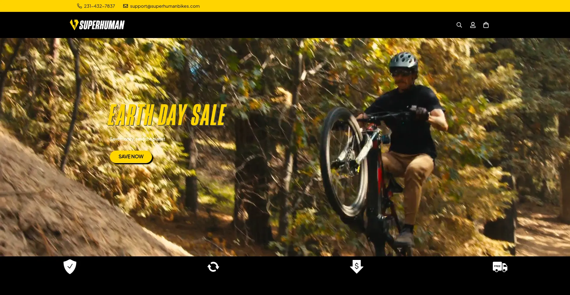 Screenshot of flx.bike homepage