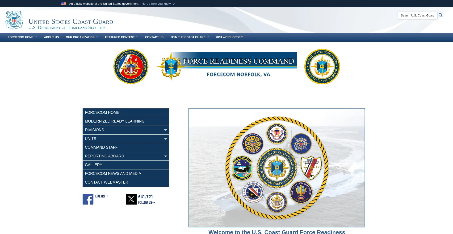 forcecom.uscg.mil