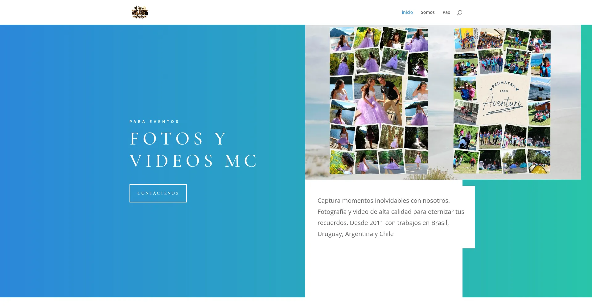 Screenshot of fotosyvideos.com.ar homepage