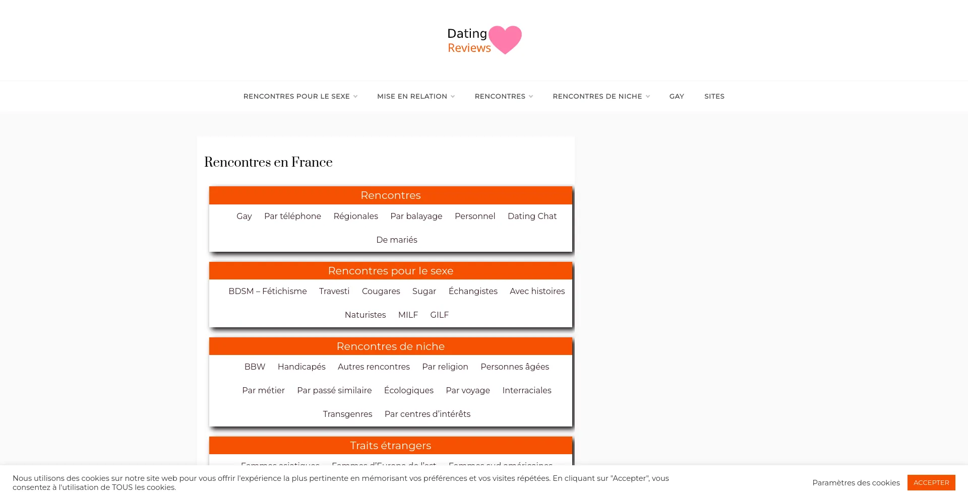 Screenshot of fr-dating-reviews.com homepage