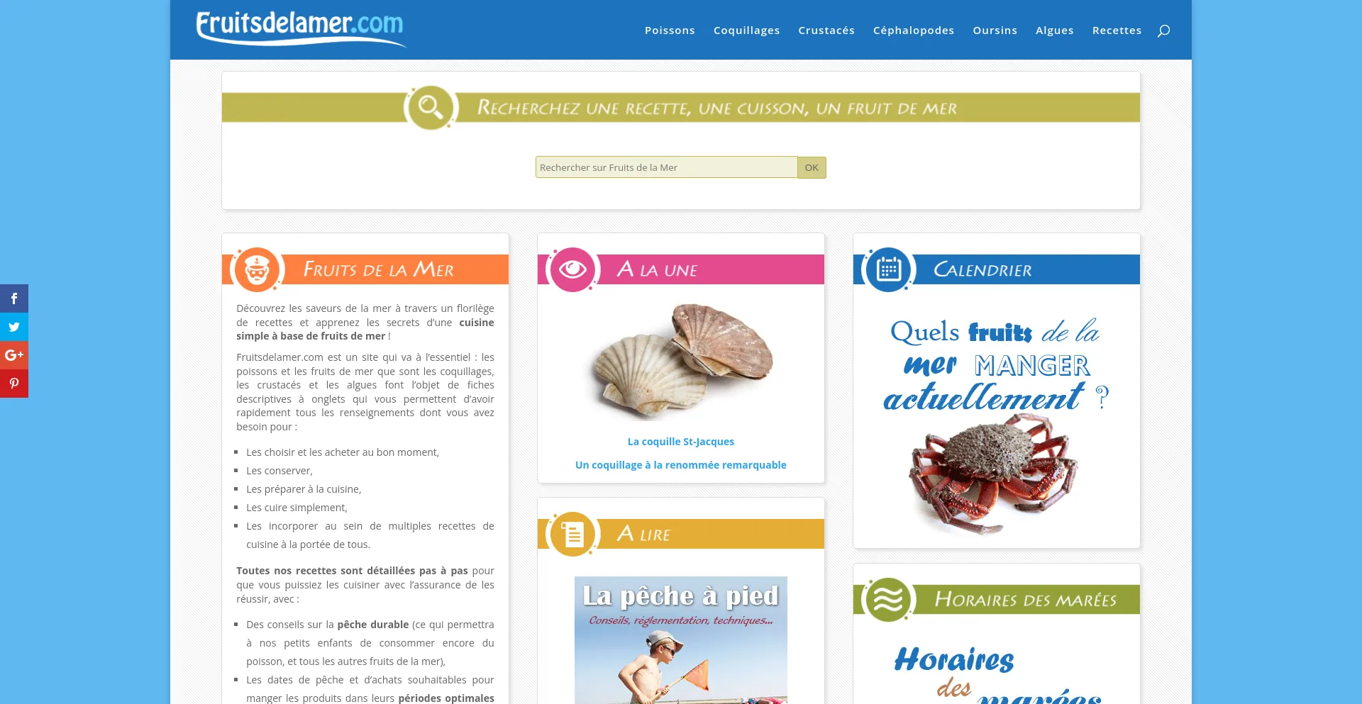 Screenshot of fruitsdelamer.com homepage