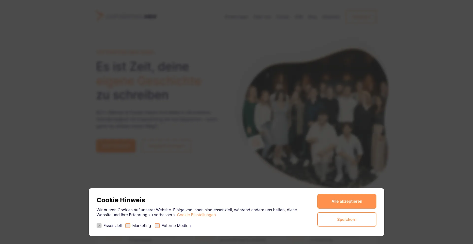 Screenshot of go.copywriting-mba.de homepage