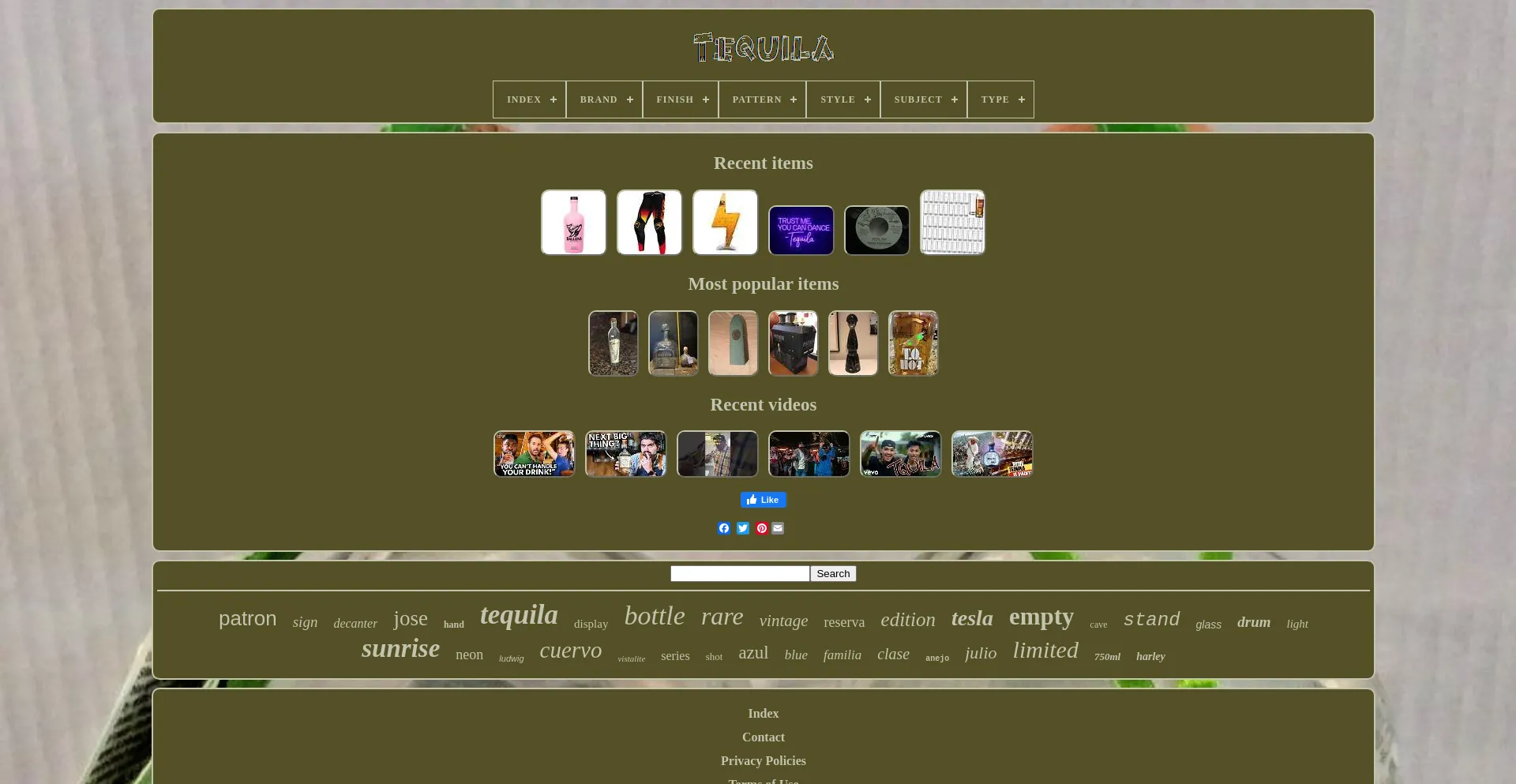 Screenshot of gotequila.ca homepage