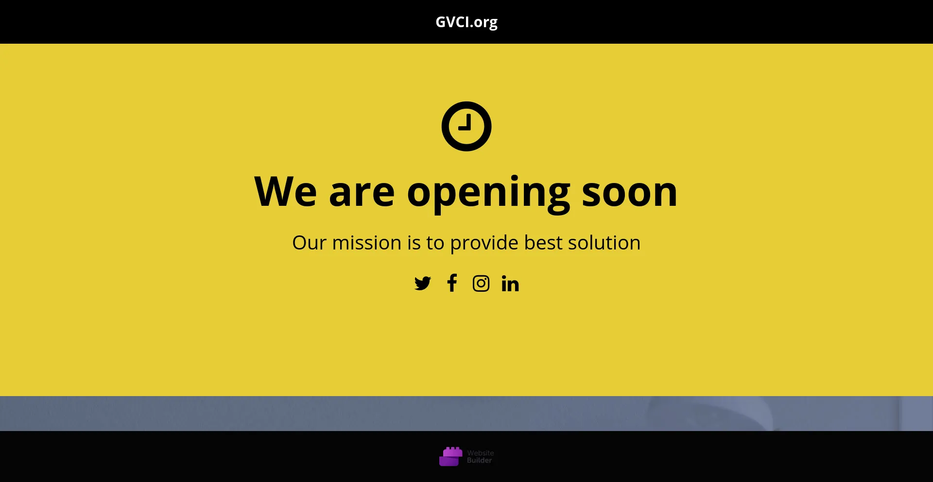 Screenshot of gvci.org homepage