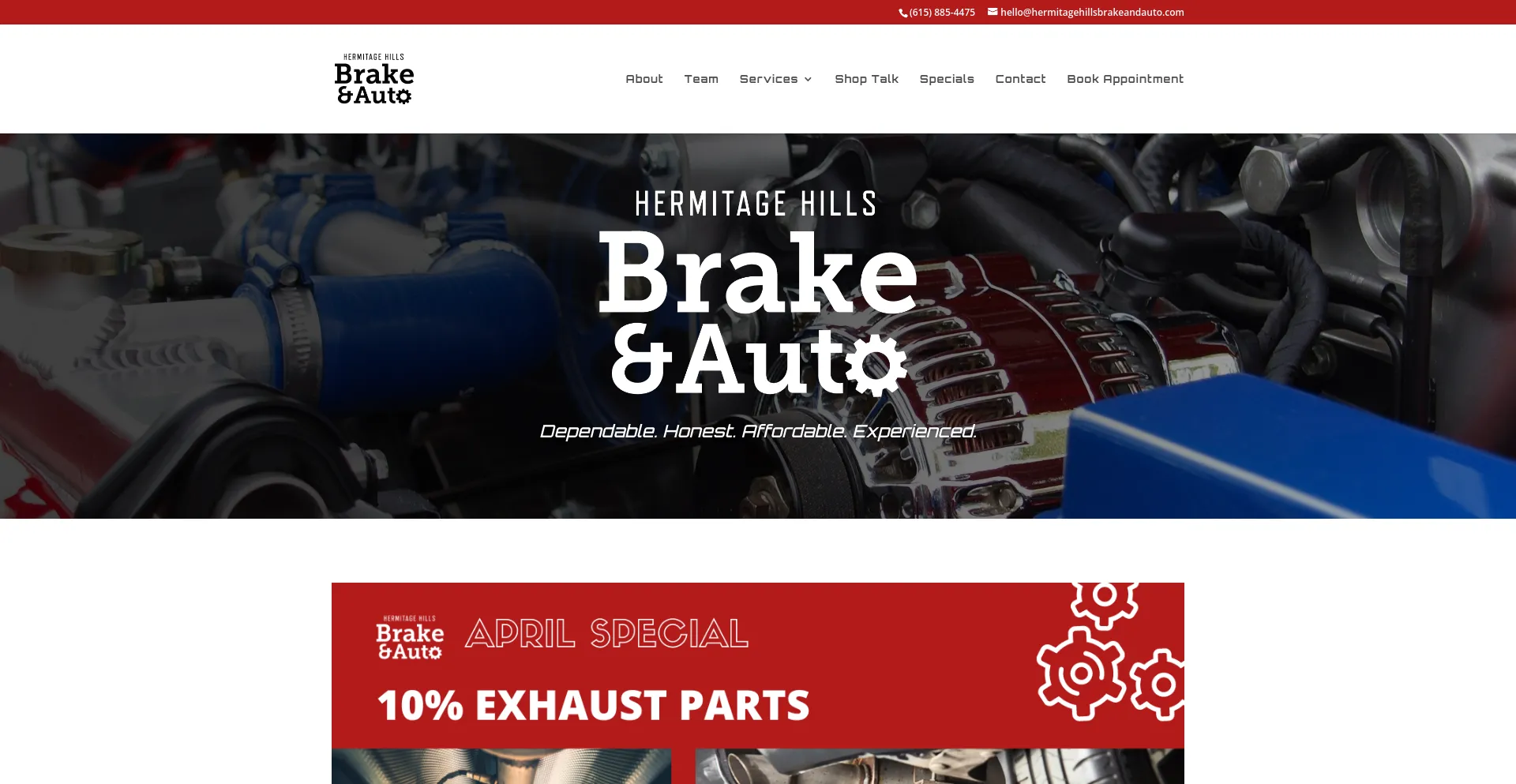 hermitagehillsbrakeandauto.com