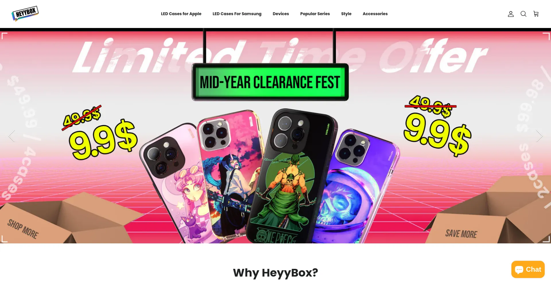 Screenshot of heyybox.com homepage