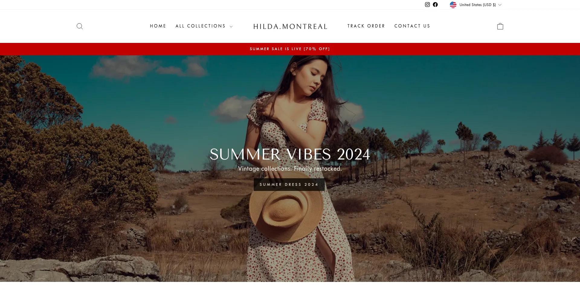 Screenshot of hilda-montreal.com homepage