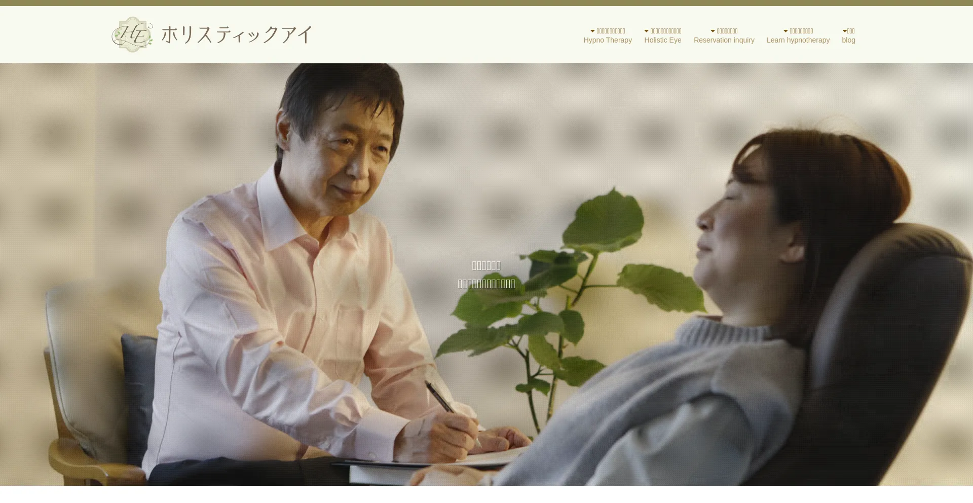 Screenshot of holistic-eye.jp homepage