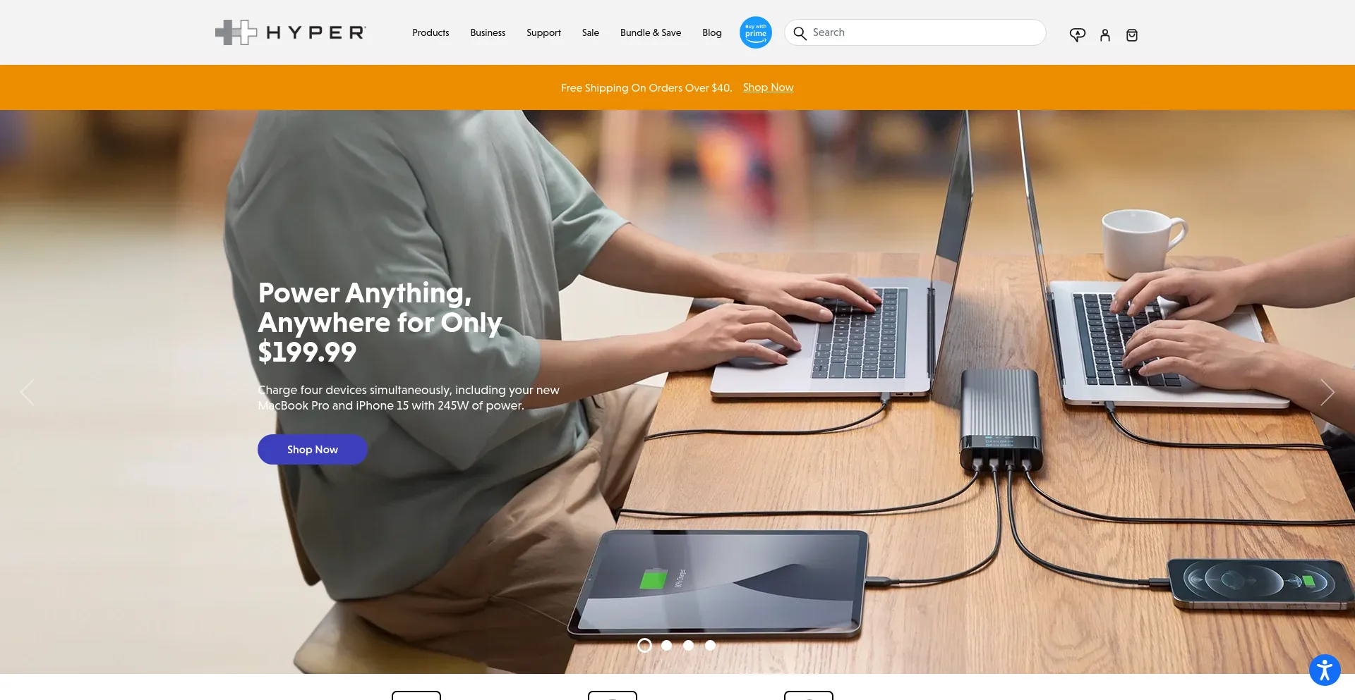 Screenshot of hypershop.com homepage