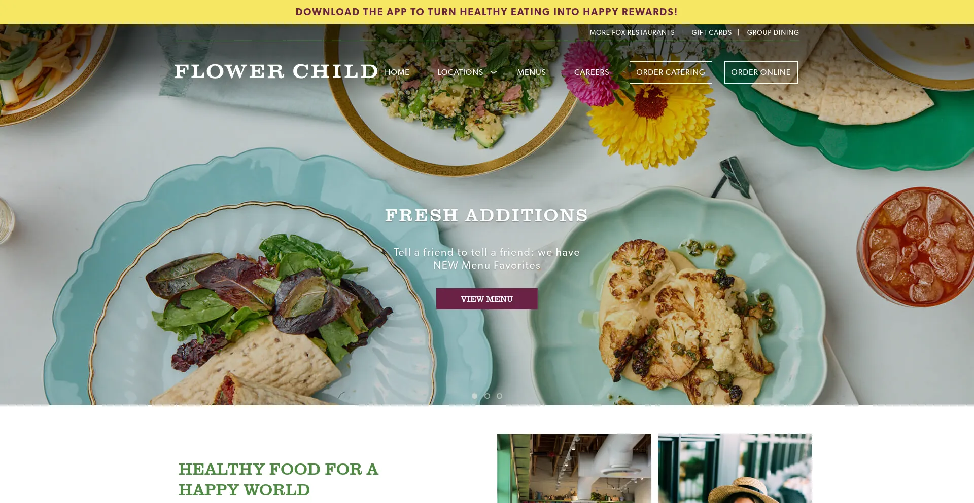 Screenshot of iamaflowerchild.com homepage