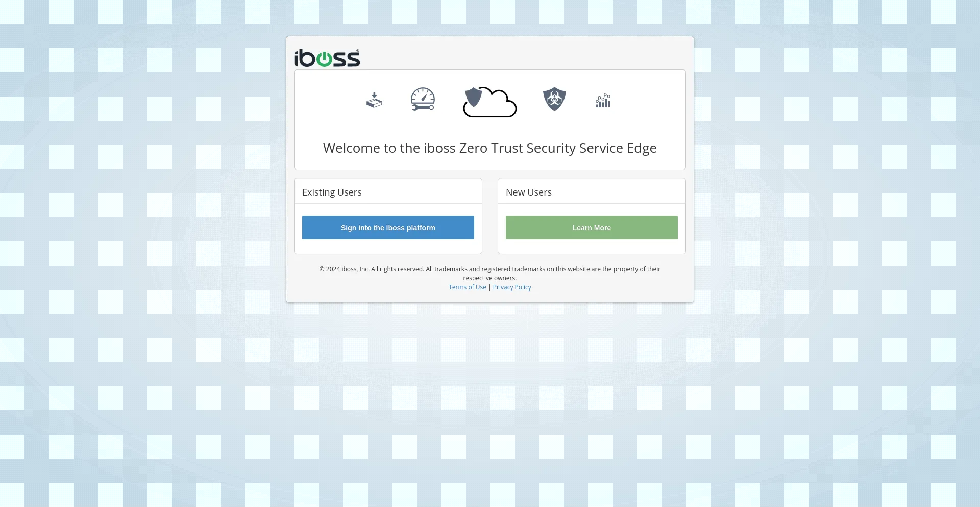 Screenshot of ibosscloud.com homepage