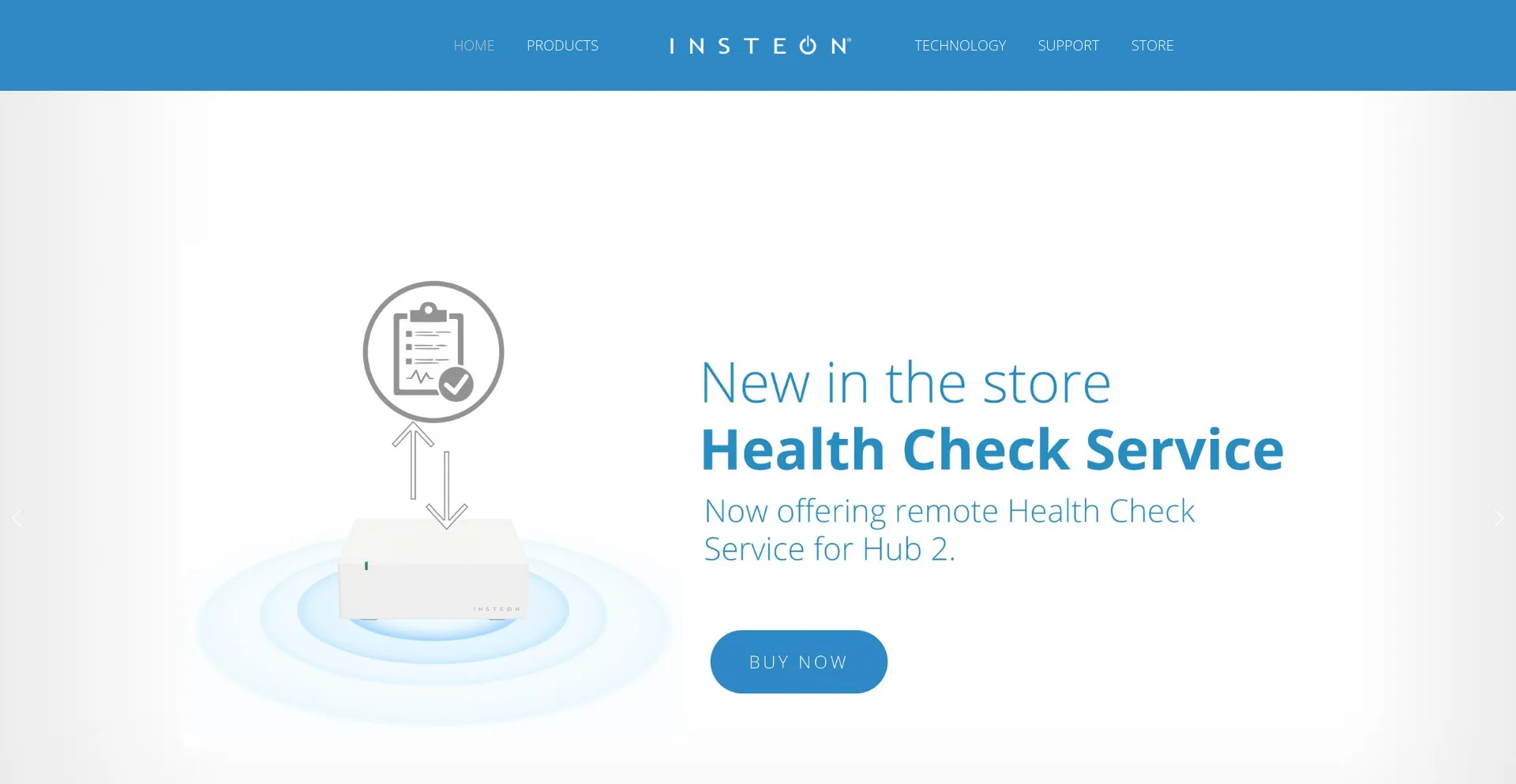 Screenshot of insteon.com homepage