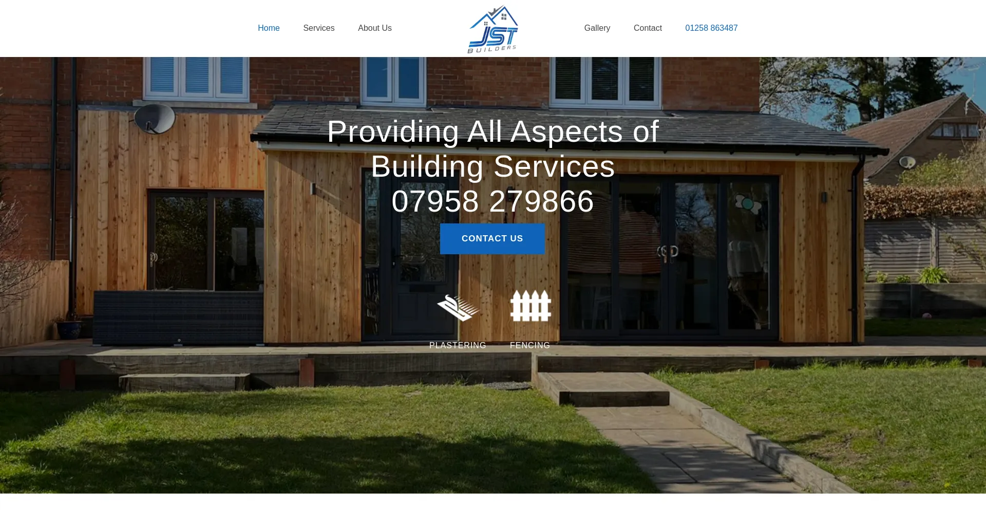 Screenshot of jst-builders.co.uk homepage