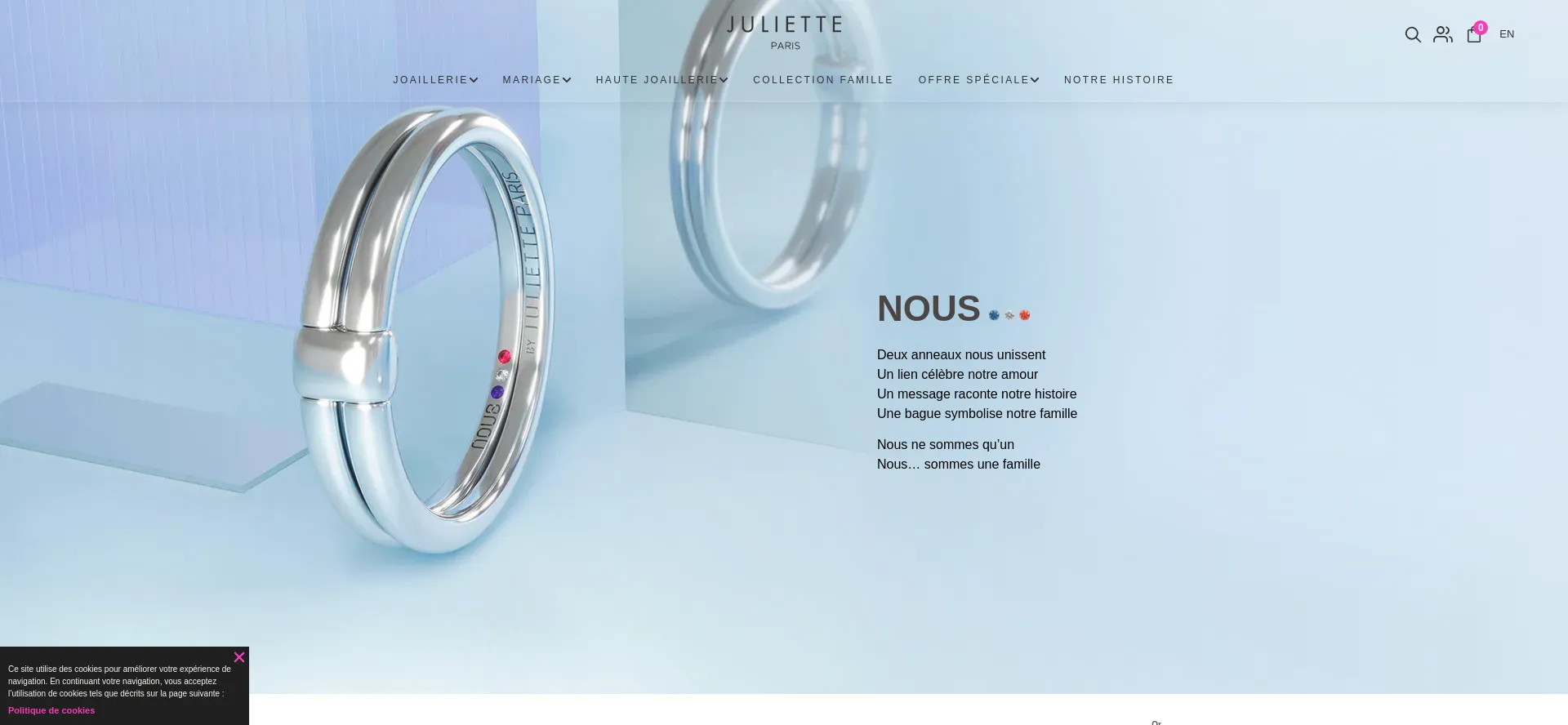 Screenshot of julietteparis.shop homepage