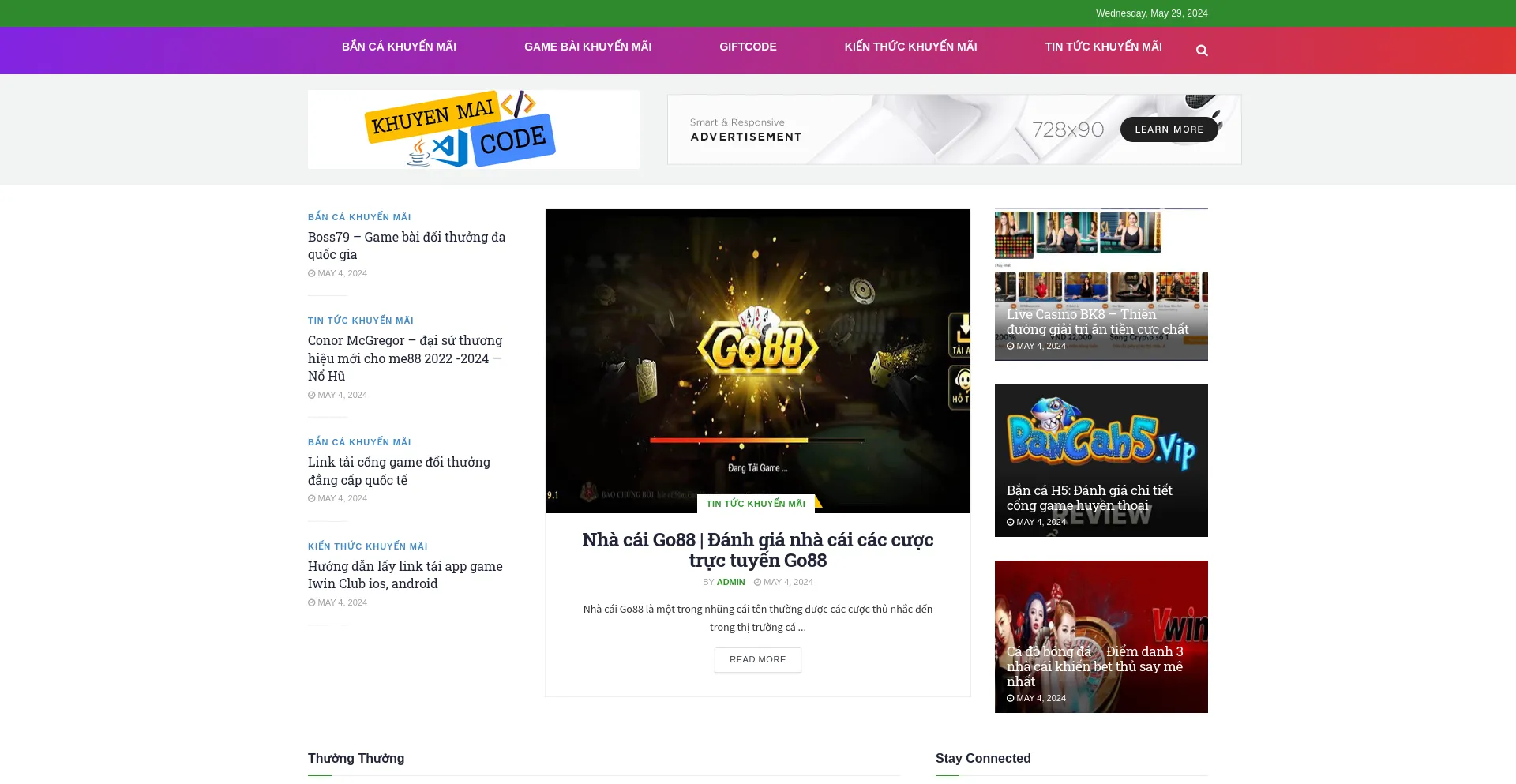 Screenshot of khuyenmaicode.com homepage