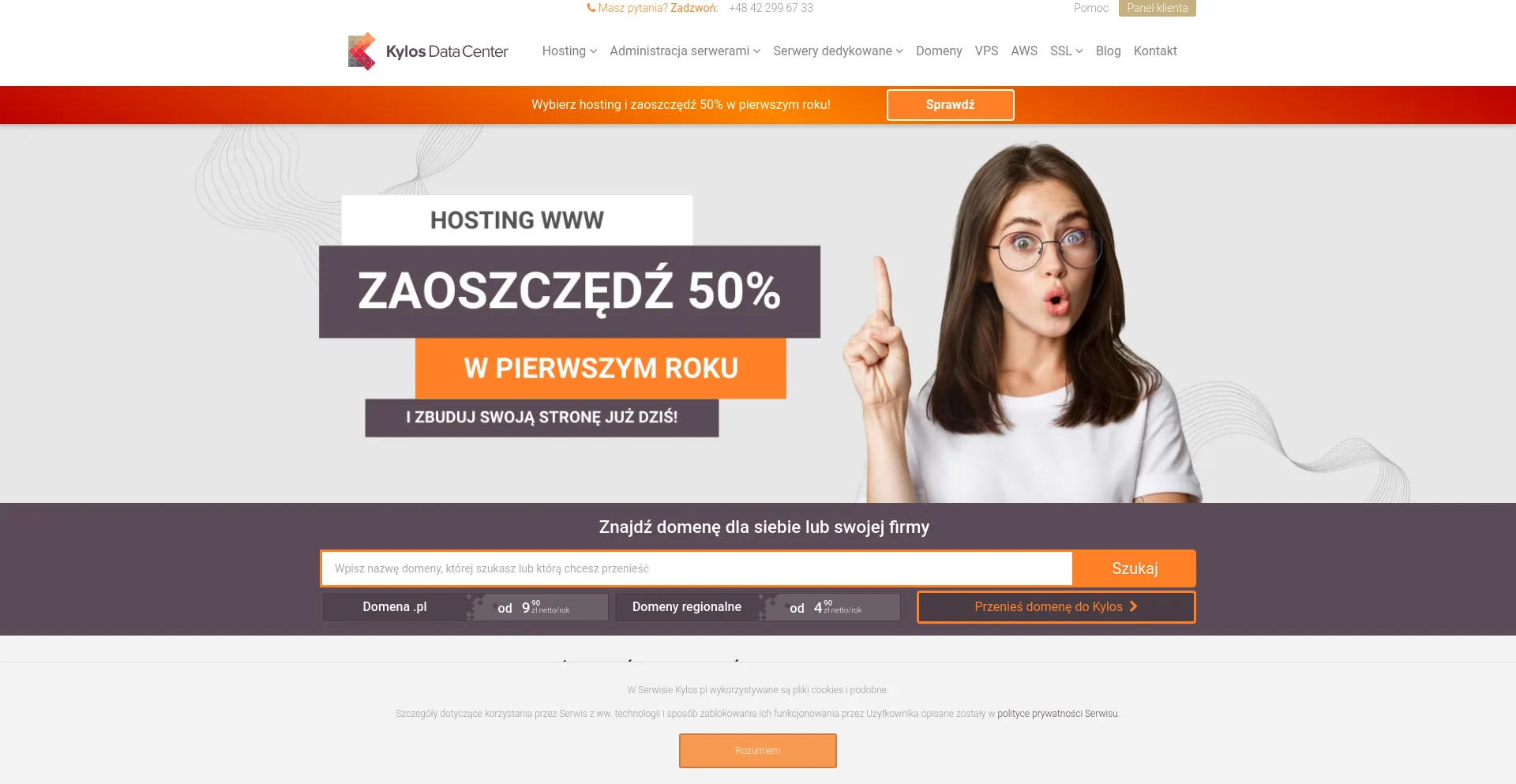 Screenshot of kylos.pl homepage